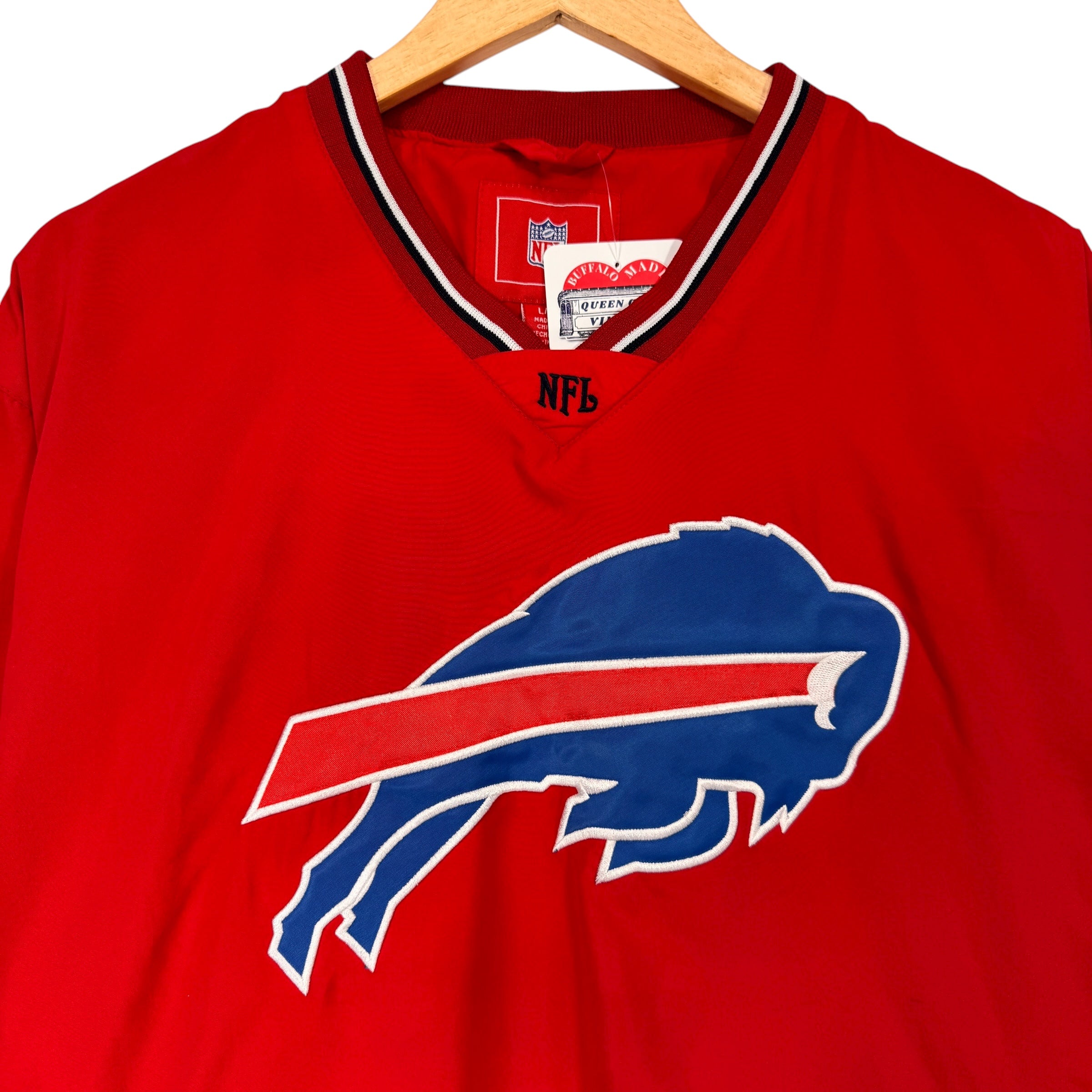 Vintage Buffalo Bills Pullover Windbreaker Jacket Large