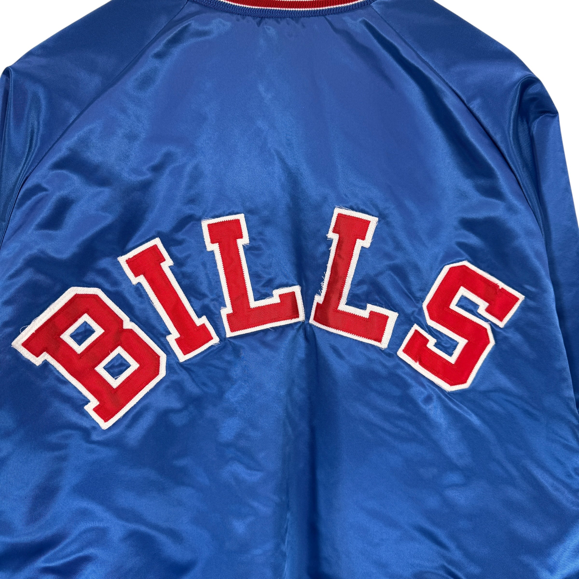 Vintage Buffalo Bills Back Script Satin Jacket XL