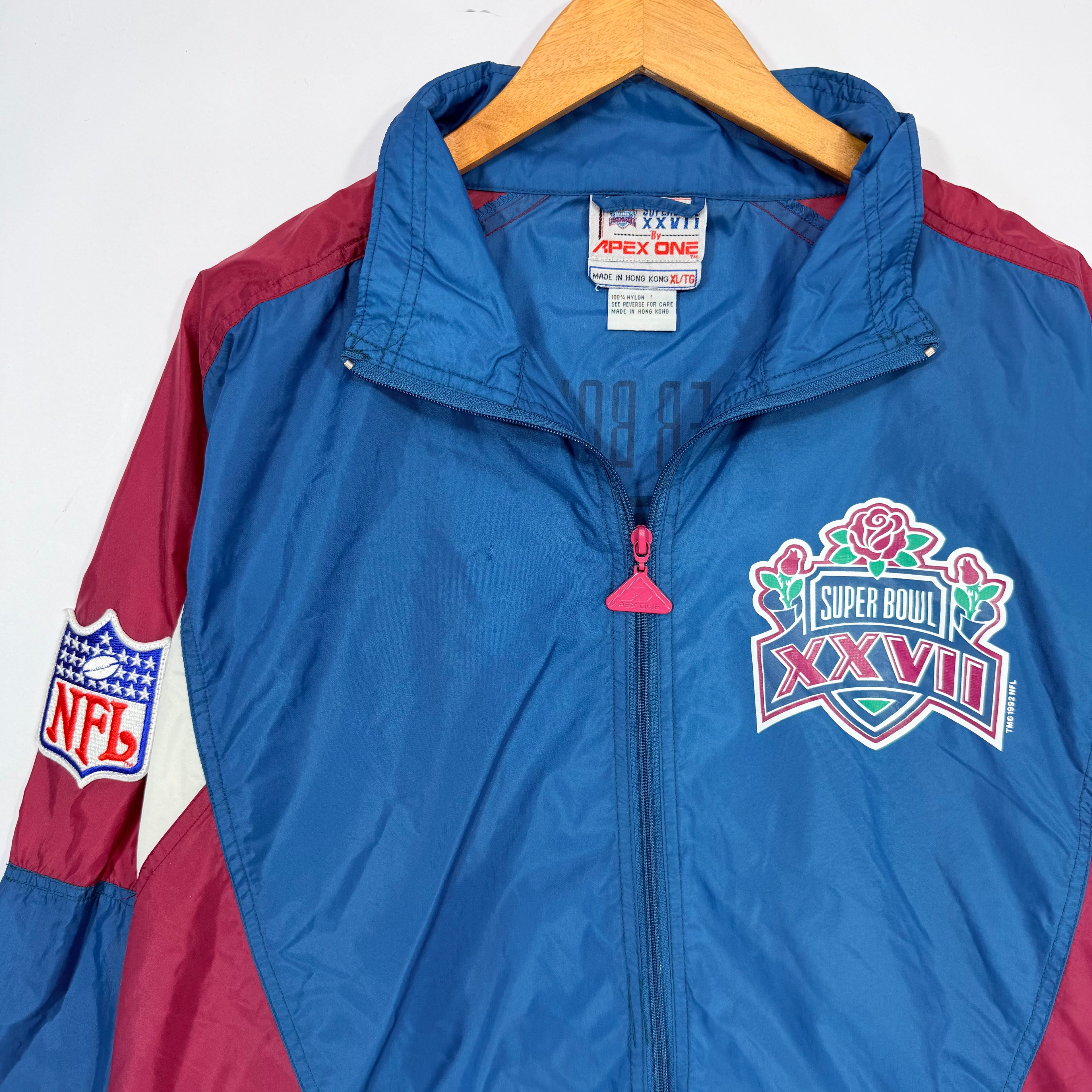 Vintage Buffalo Bills Super Bowl Apex Windbreaker Jacket XL