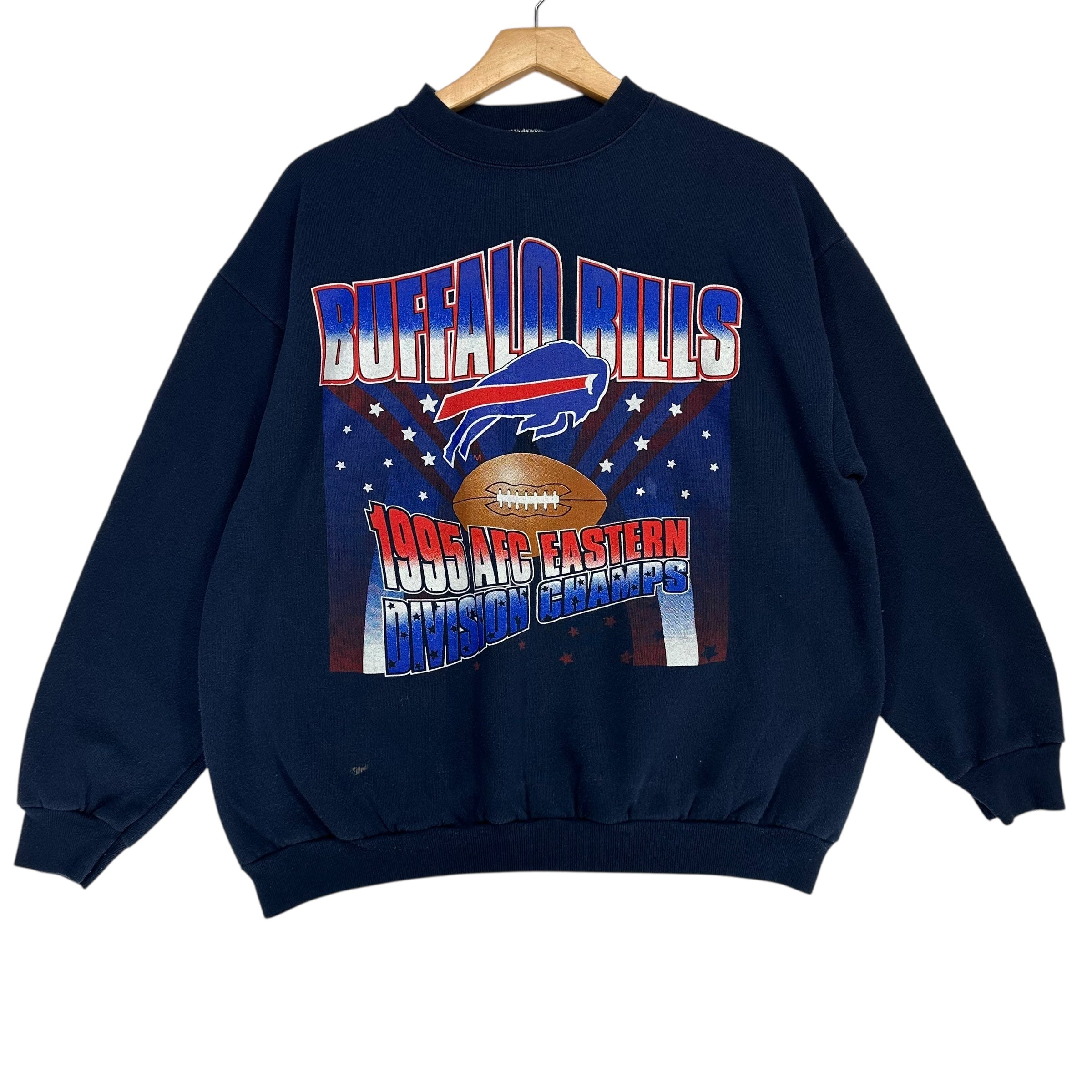 Vintage Buffalo Bills 1995 Division Champs Crewneck Sweatshirt Large