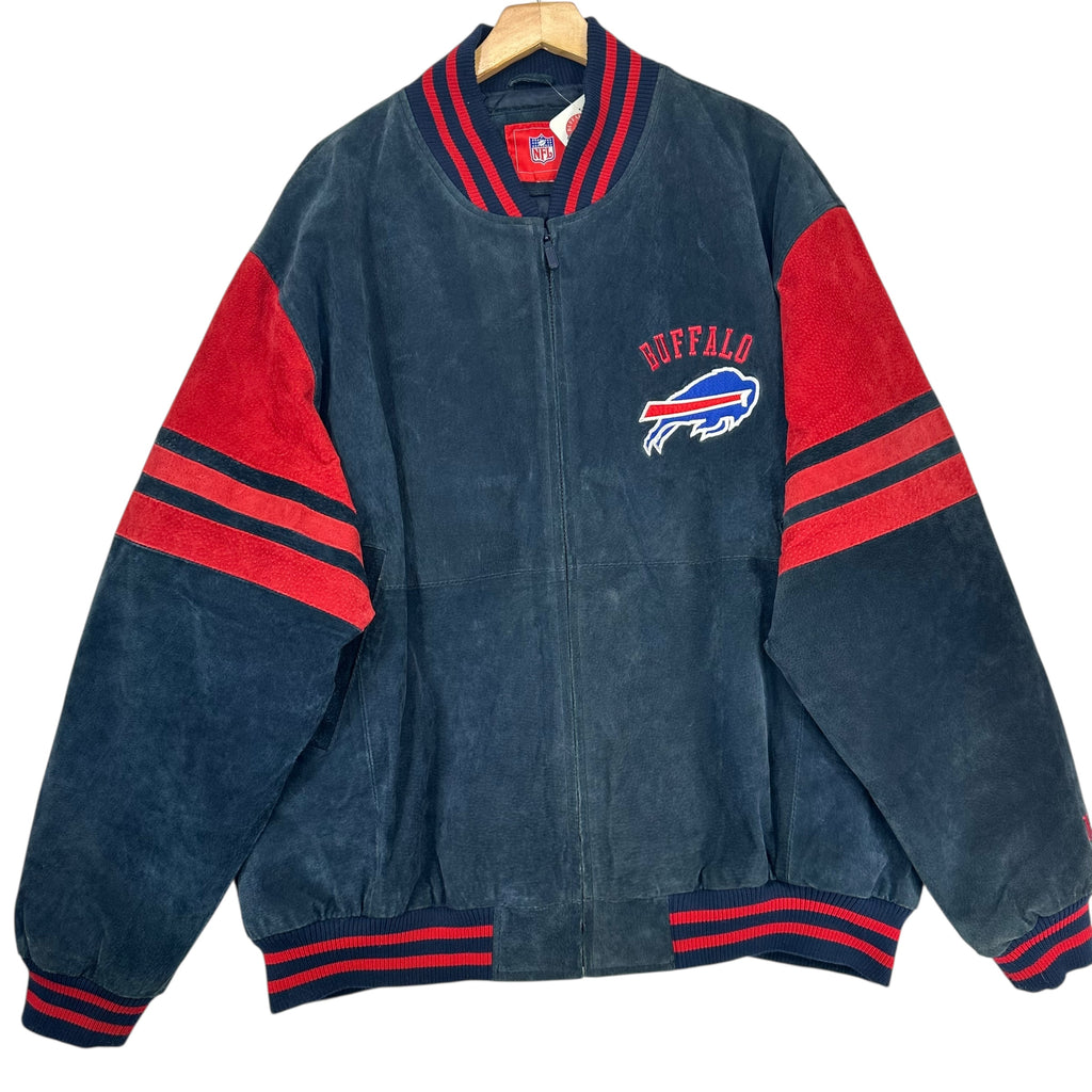 Vintage Buffalo Bills Suede Leather Jacket XL