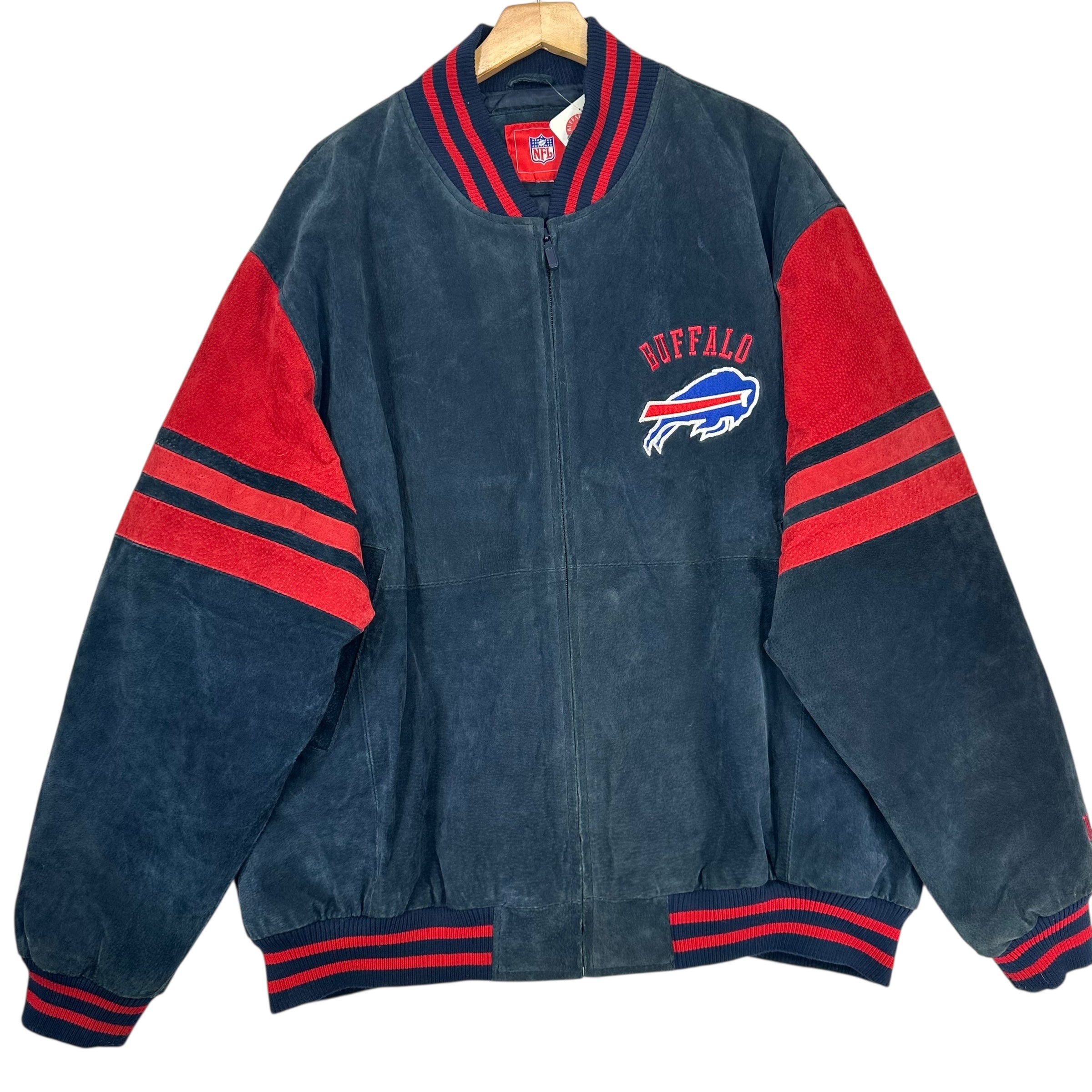 Vintage Buffalo Bills Suede Leather Jacket XL