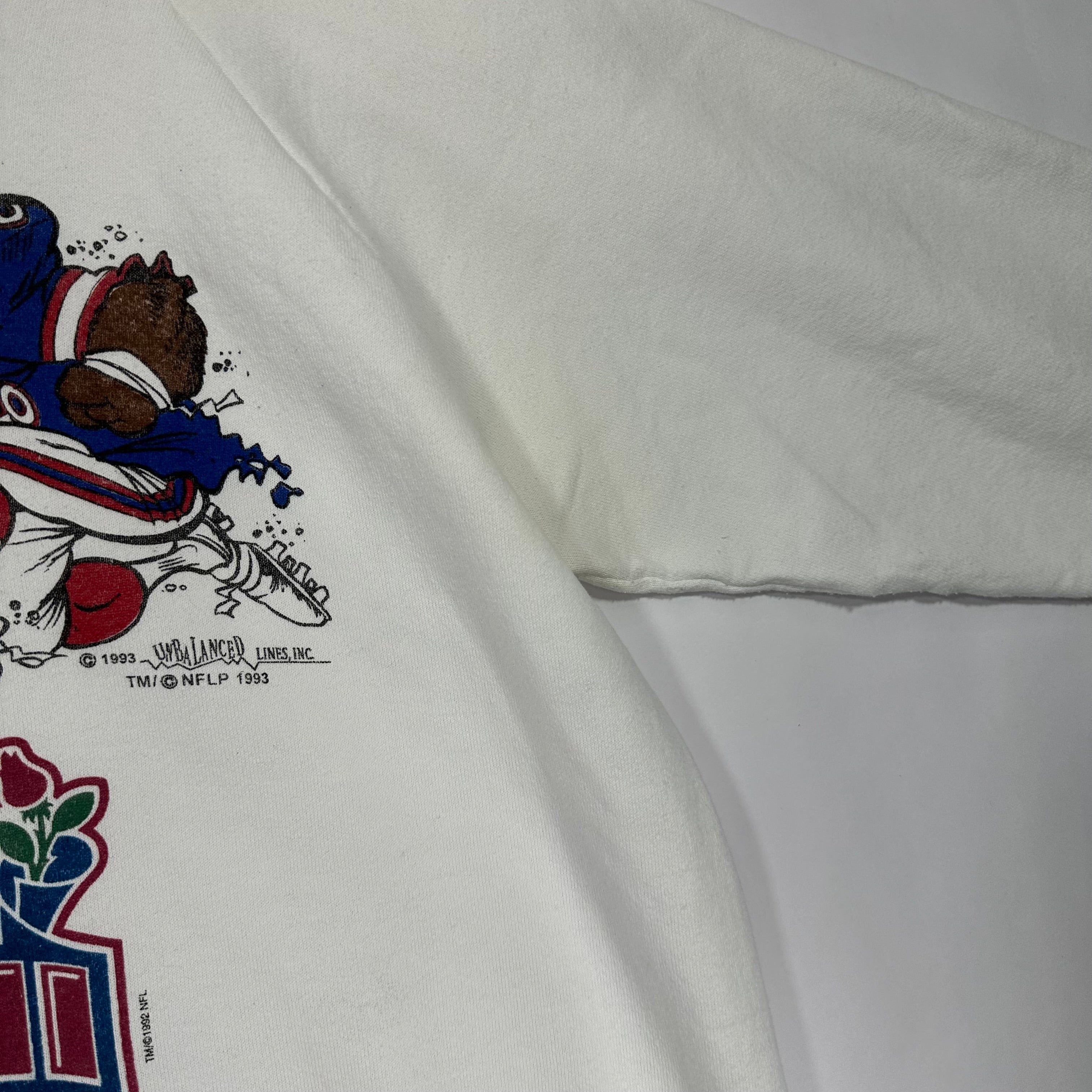 Vintage Buffalo Bills Dallas Cowboys 1993 Super Bowl Crewneck Sweatshirt XXL