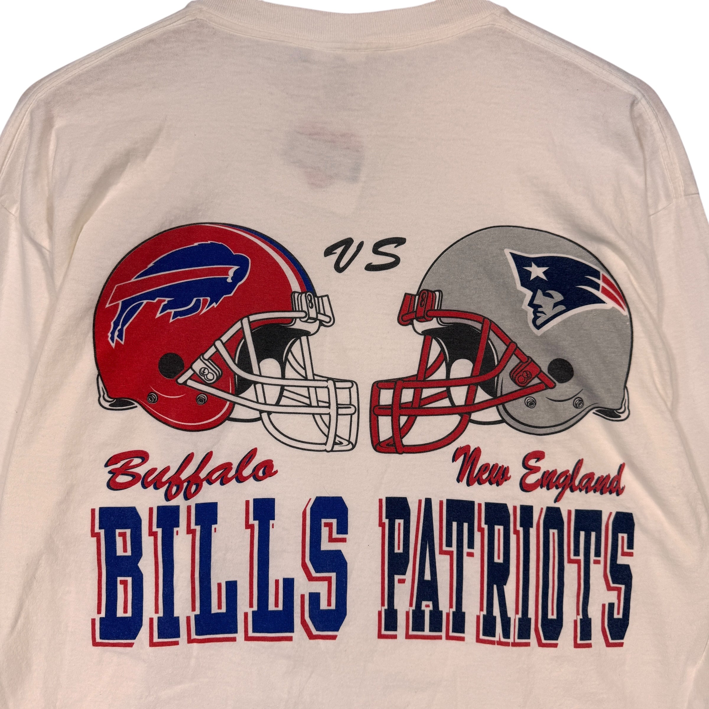 Vintage Buffalo Bills New England Patriots Long Sleeve Shirt XL