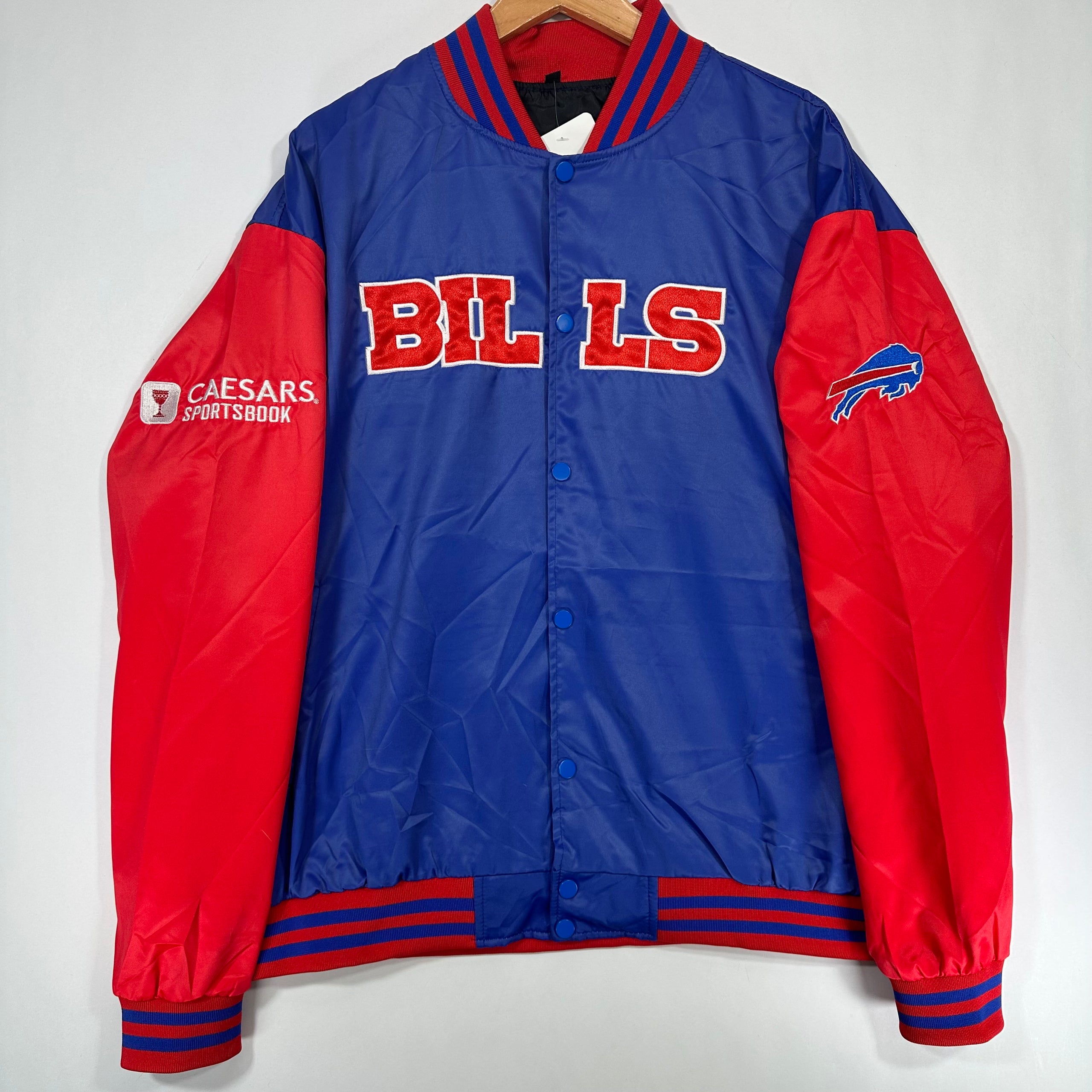 Buffalo Bills Caesars Sportsbook Satin Jacket Large