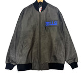 Vintage Buffalo Bills Suede Leather Bomber Jacket XL