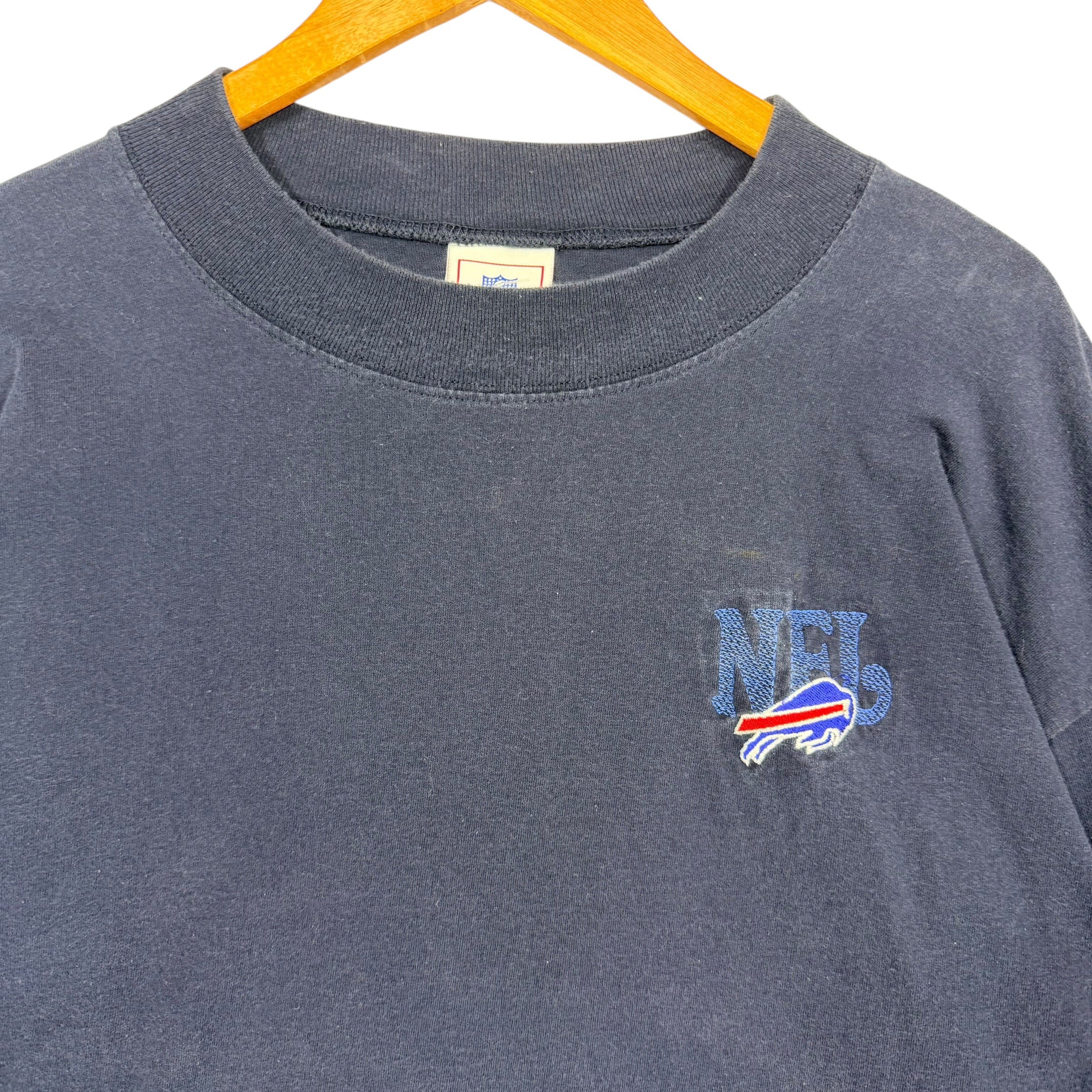 Vintage Buffalo Bills Mock Neck Long Sleeve Shirt XL