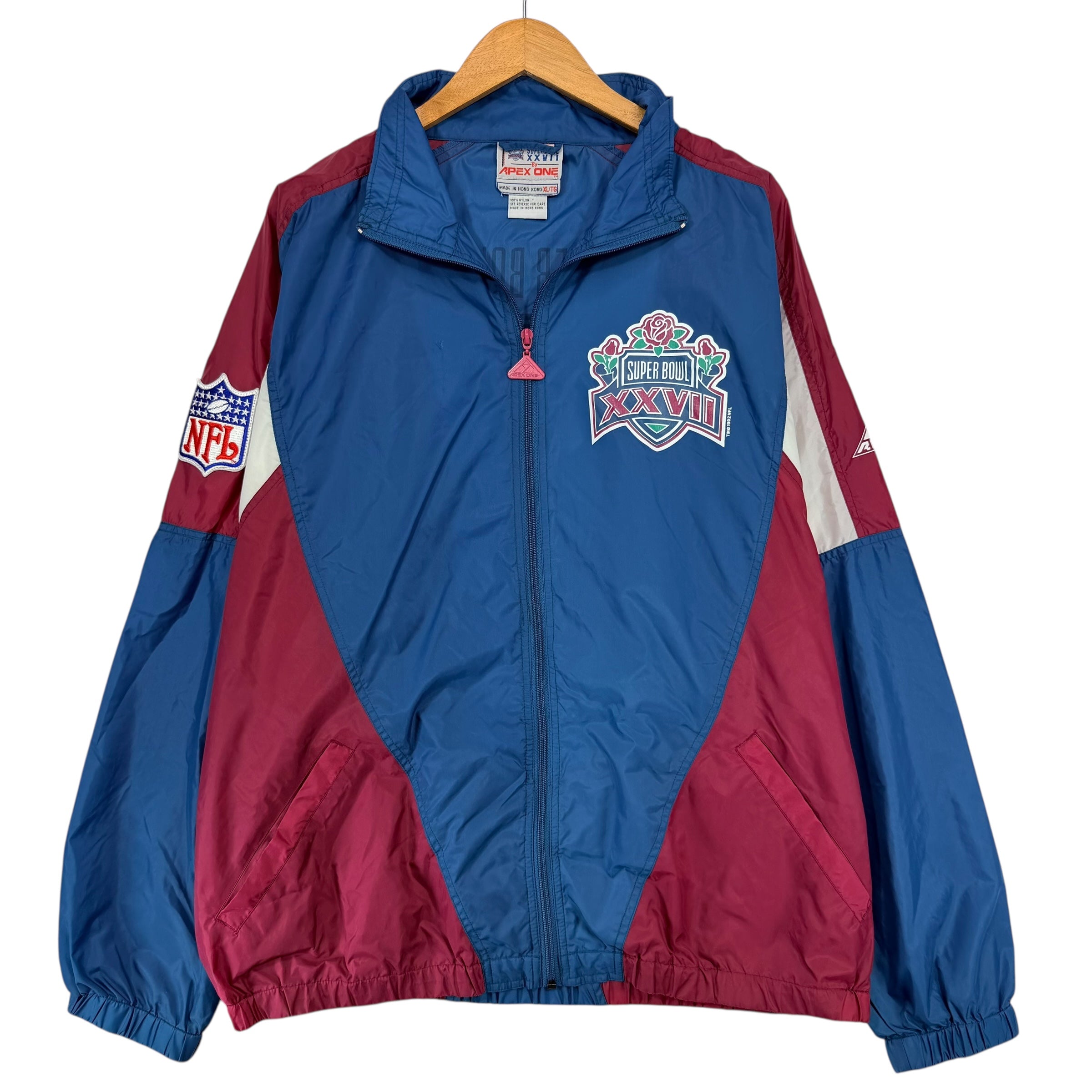 Vintage Buffalo Bills Super Bowl Apex Windbreaker Jacket XL