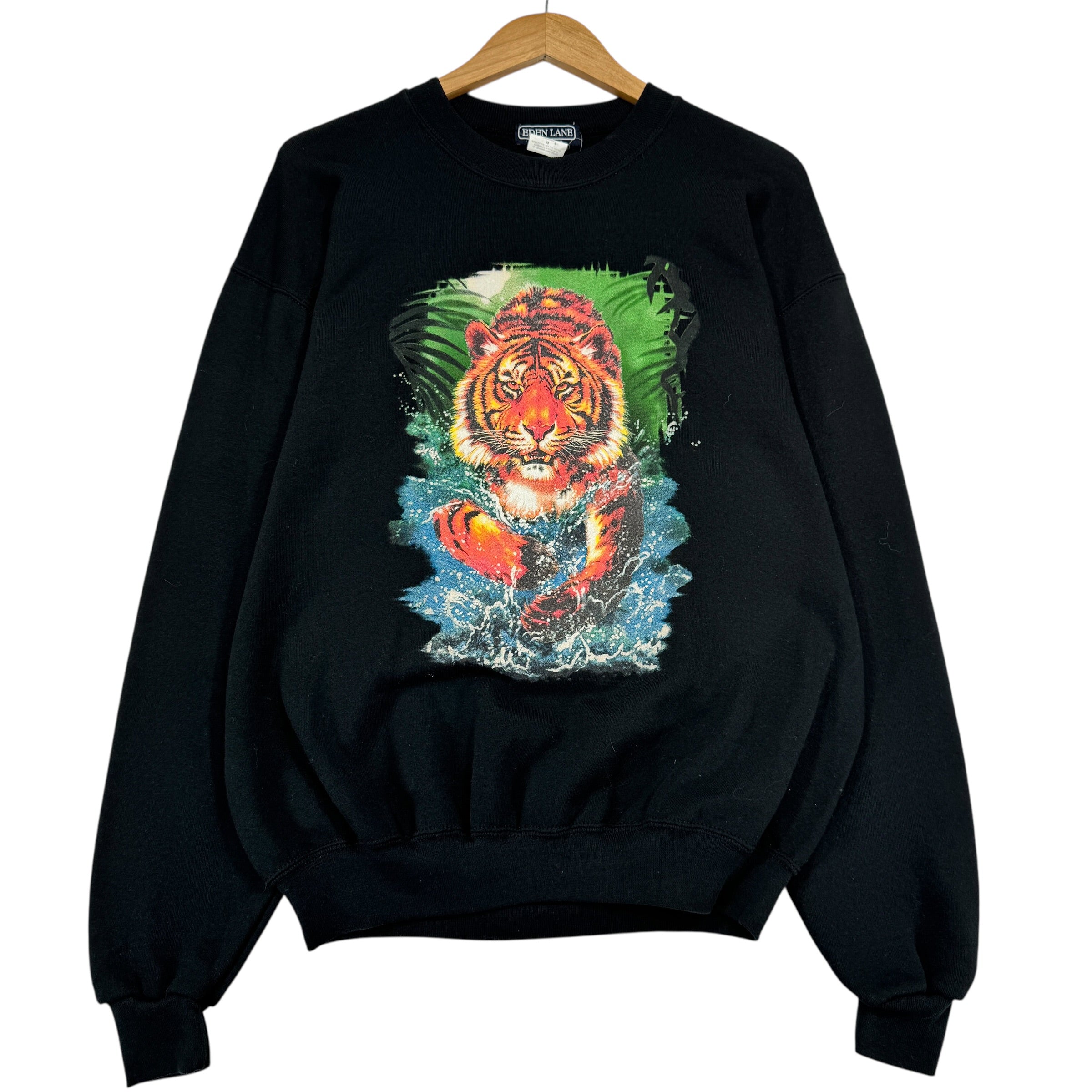 Vintage Tiger Nature Crewneck Sweatshirt Medium