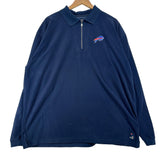 Vintage Buffalo Bills 1/4 Zip Fleece Sweatshirt XXL