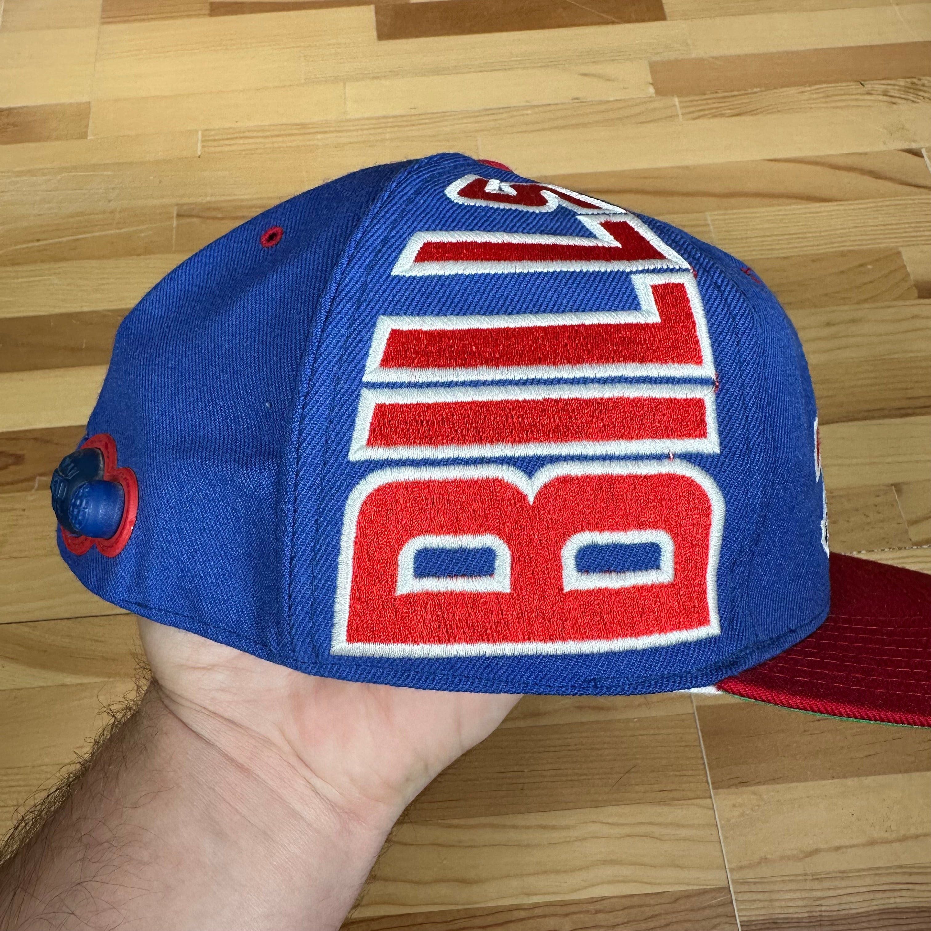 Vintage Buffalo Bills Side Script Fitted Hat Large