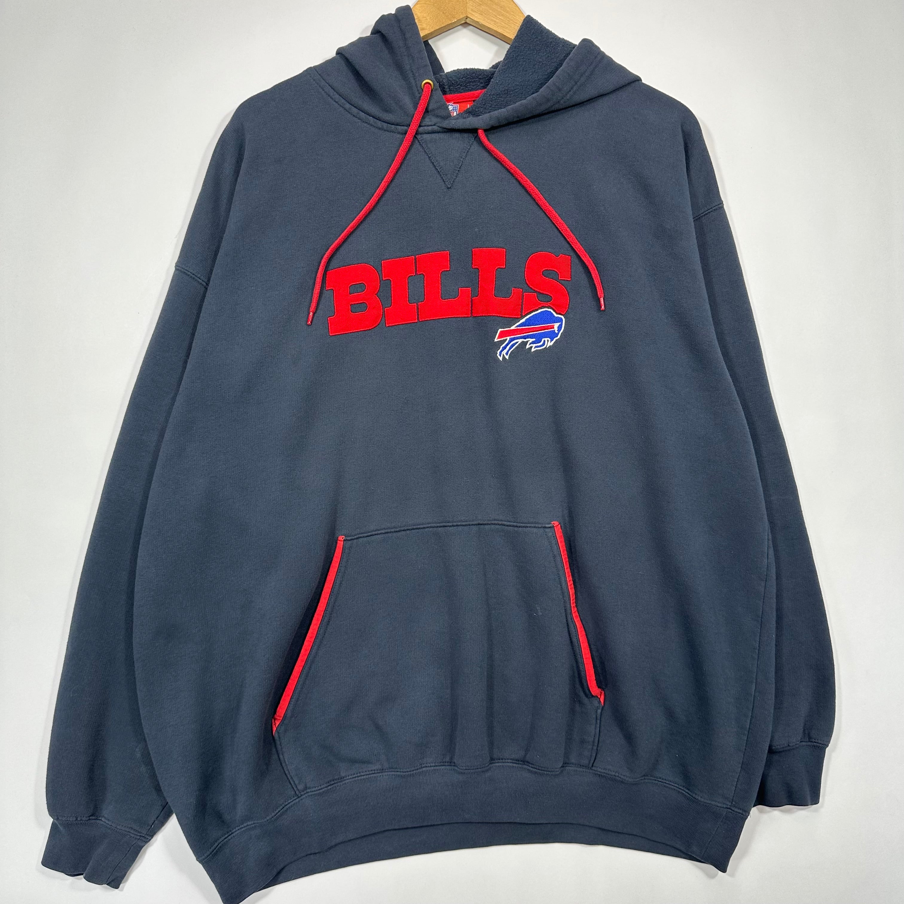 Vintage Buffalo Bills Embroidered Hoodie Sweatshirt XXL