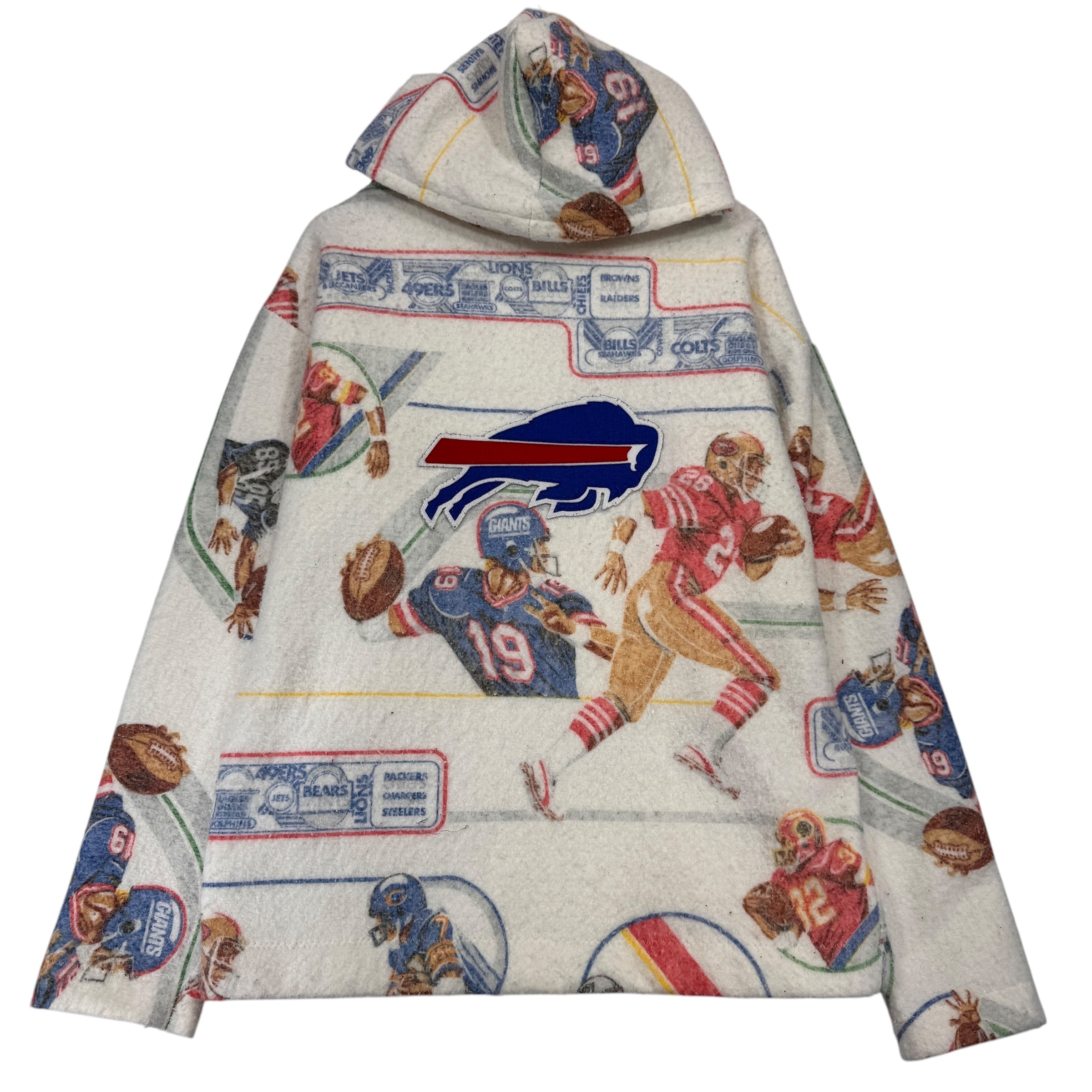 Vintage Buffalo Bills Blanket Hoodie Sweatshirt Large