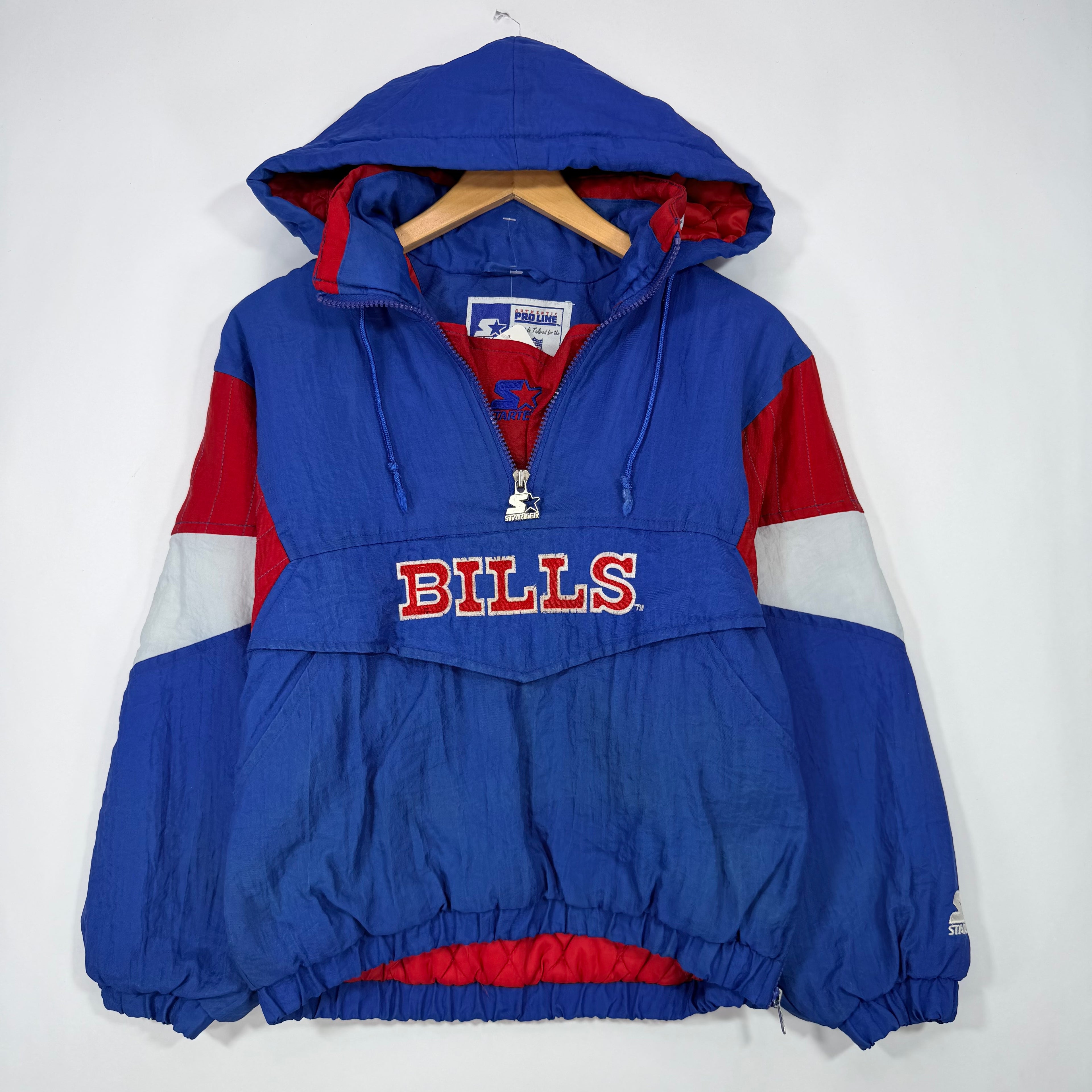 ********Vintage Buffalo Bills Starter Pullover Puffer Jacket Small