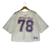 Vintage Buffalo Bills Bruce Smith Cropped Mesh Jersey Medium