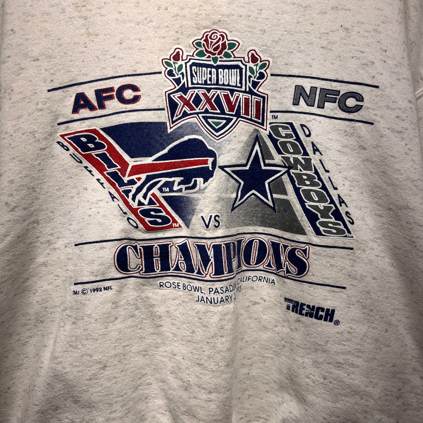 Vintage Buffalo Bills 1993 Super Bowl Crewneck Sweatshirt XL