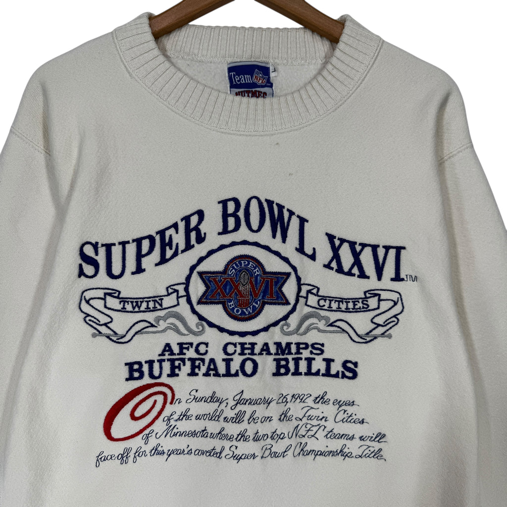 Vintage Buffalo Bills Super Bowl XXVI Crewneck Sweatshirt Large