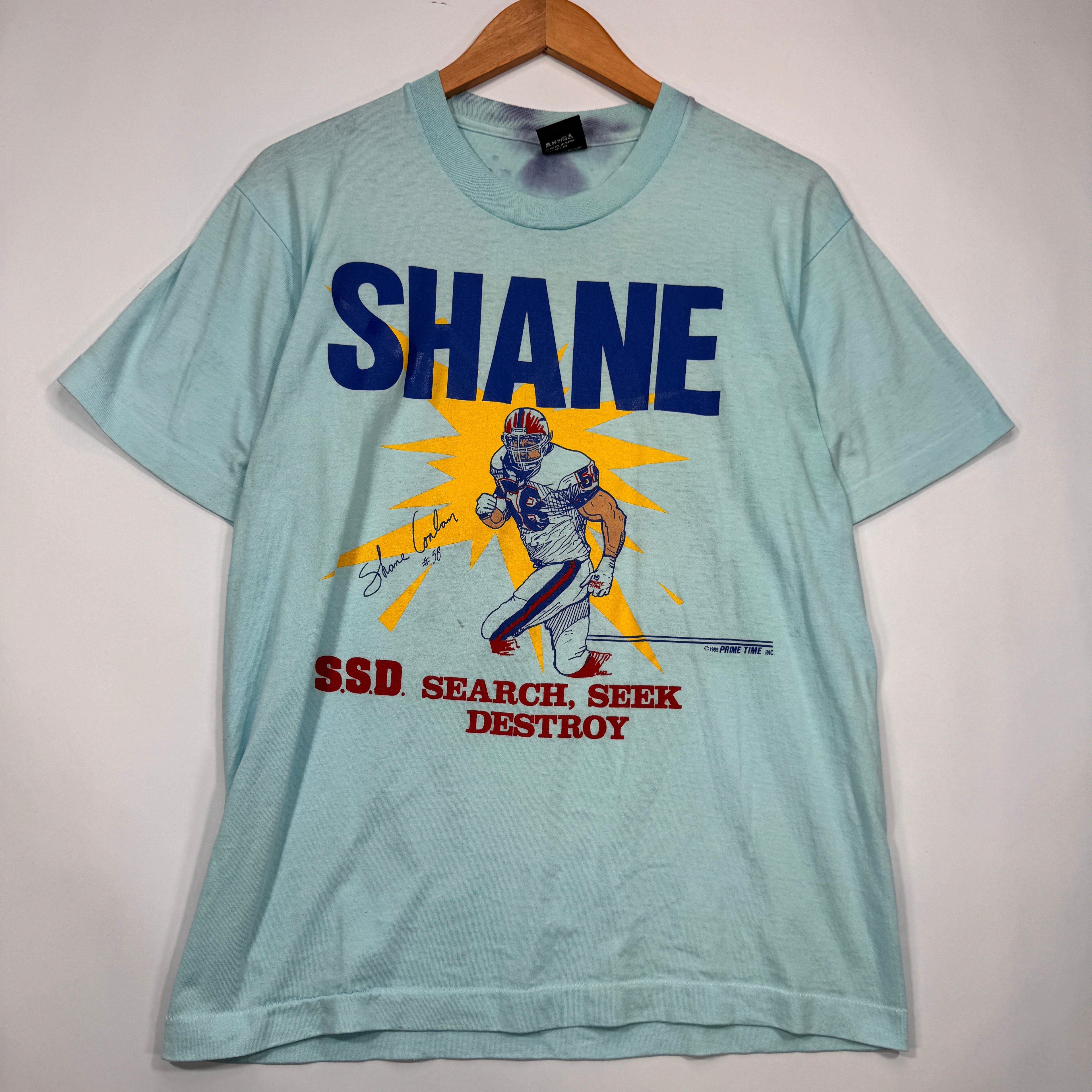 Vintage Buffalo Bills Overdyed Shane Conlan Shirt Large