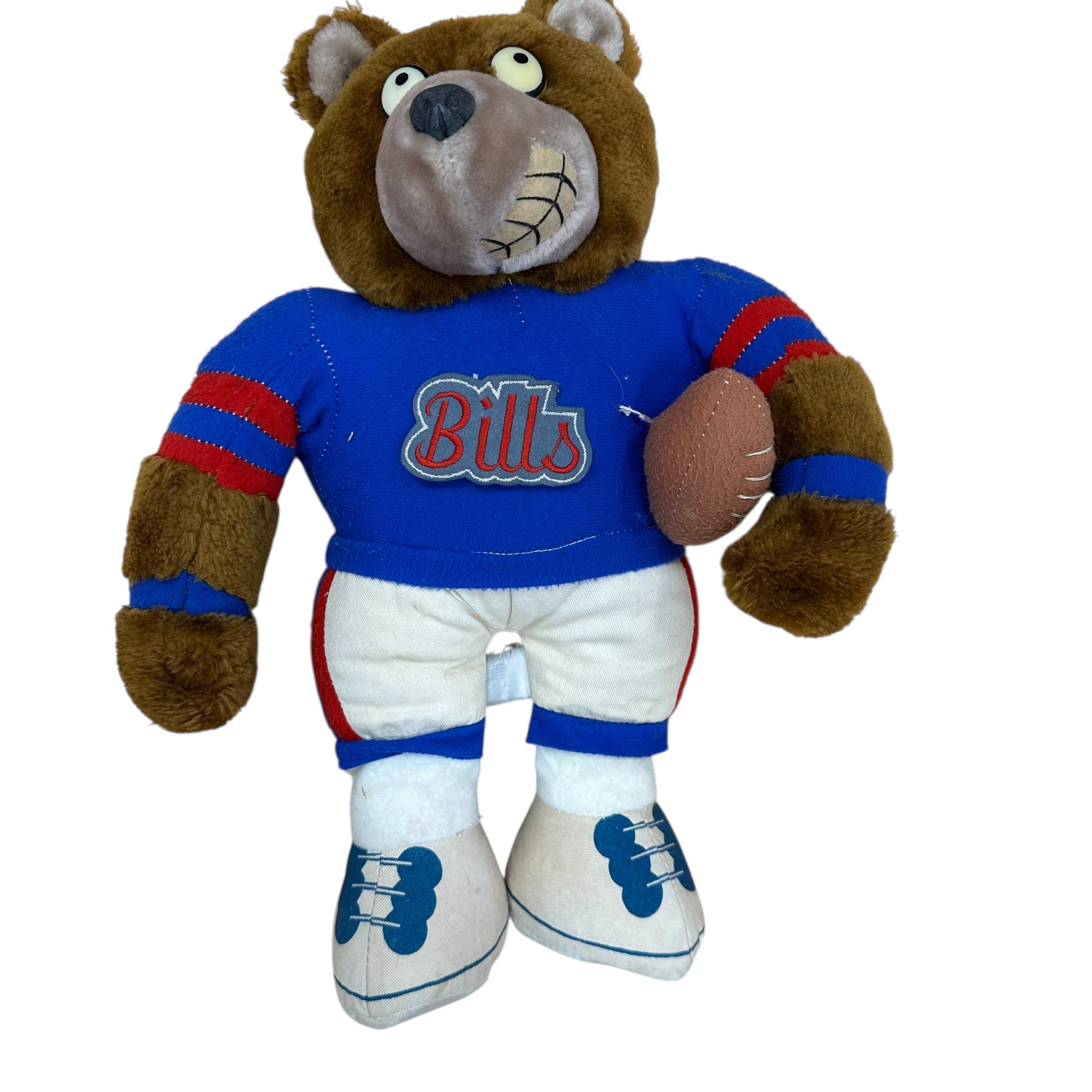 Vintage Buffalo Bills Stuffed Animal Bear Kid Toy