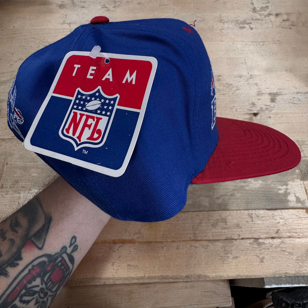Vintage Buffalo Bills Deadstock Signed Snapback Hat