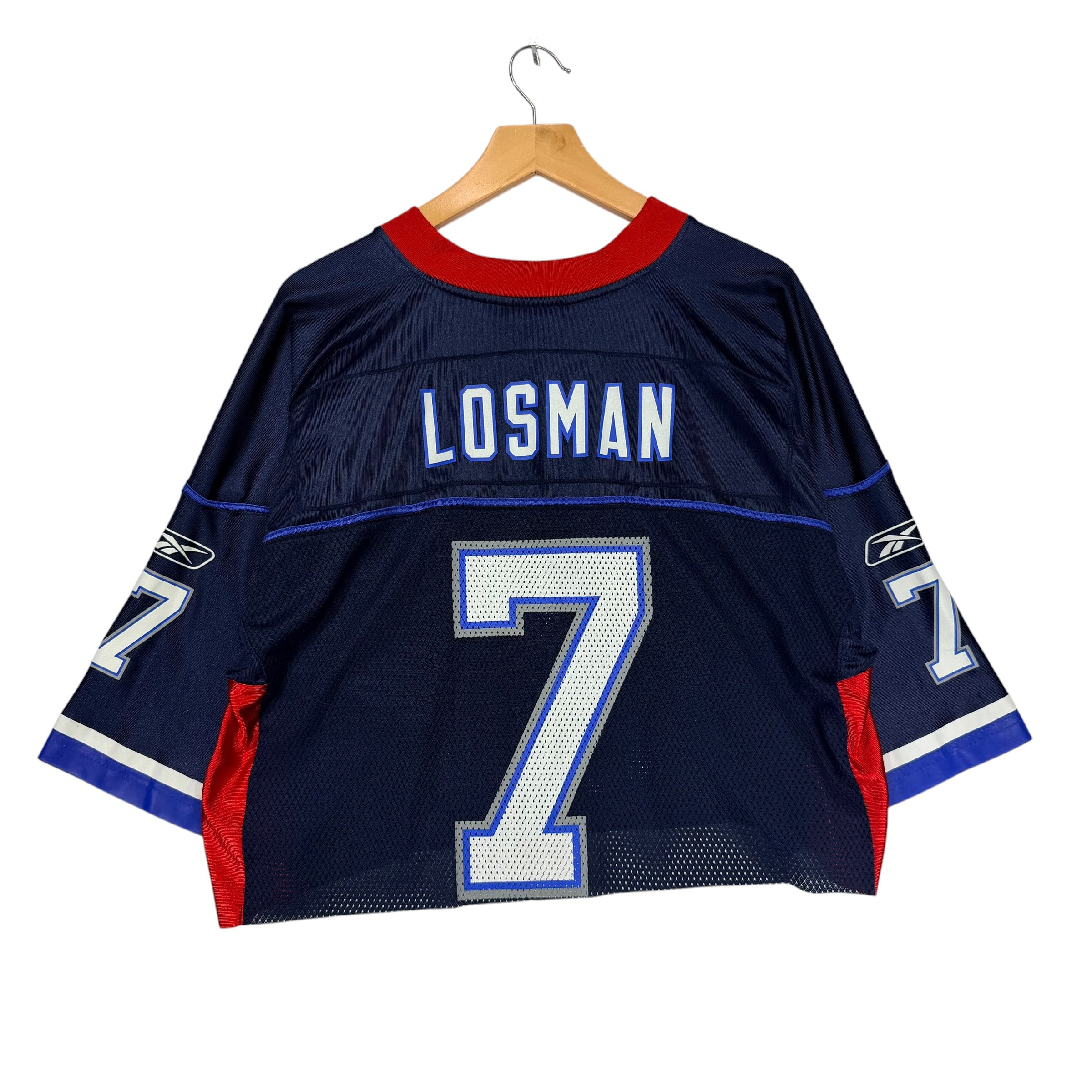 Vintage Buffalo Bills Losman Cropped Jersey Medium