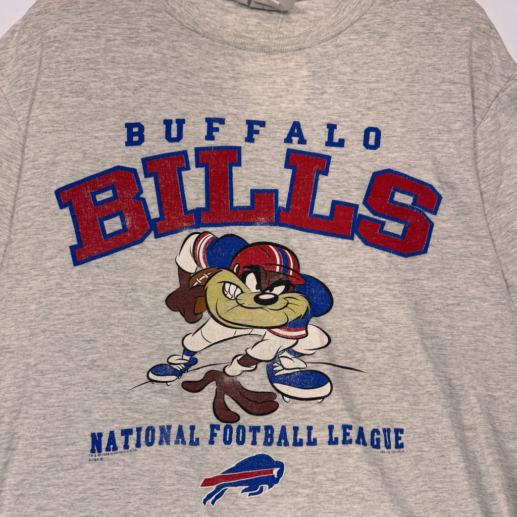 Vintage Buffalo Bills Taz Looney Tunes Cartoon Shirt Large