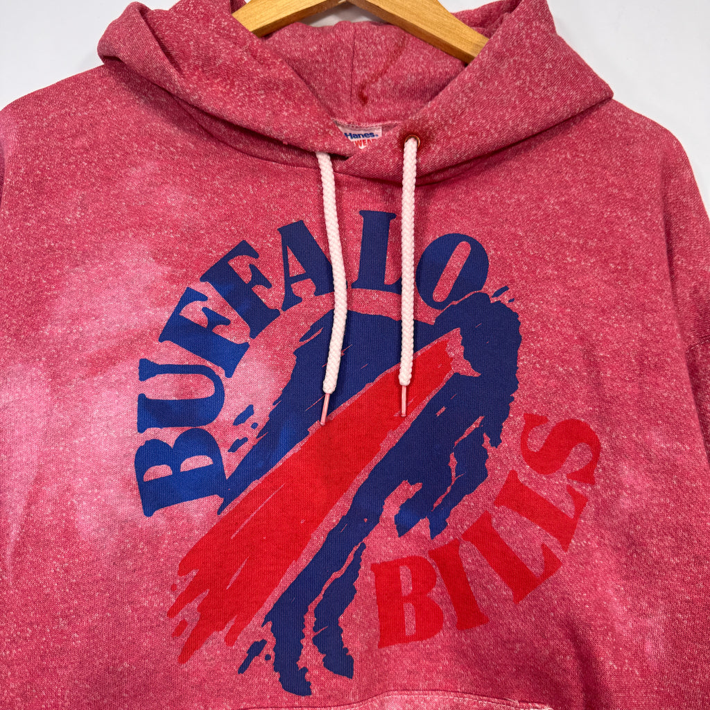 Vintage Buffalo Bills Overdyed Hoodie Sweatshirt XL