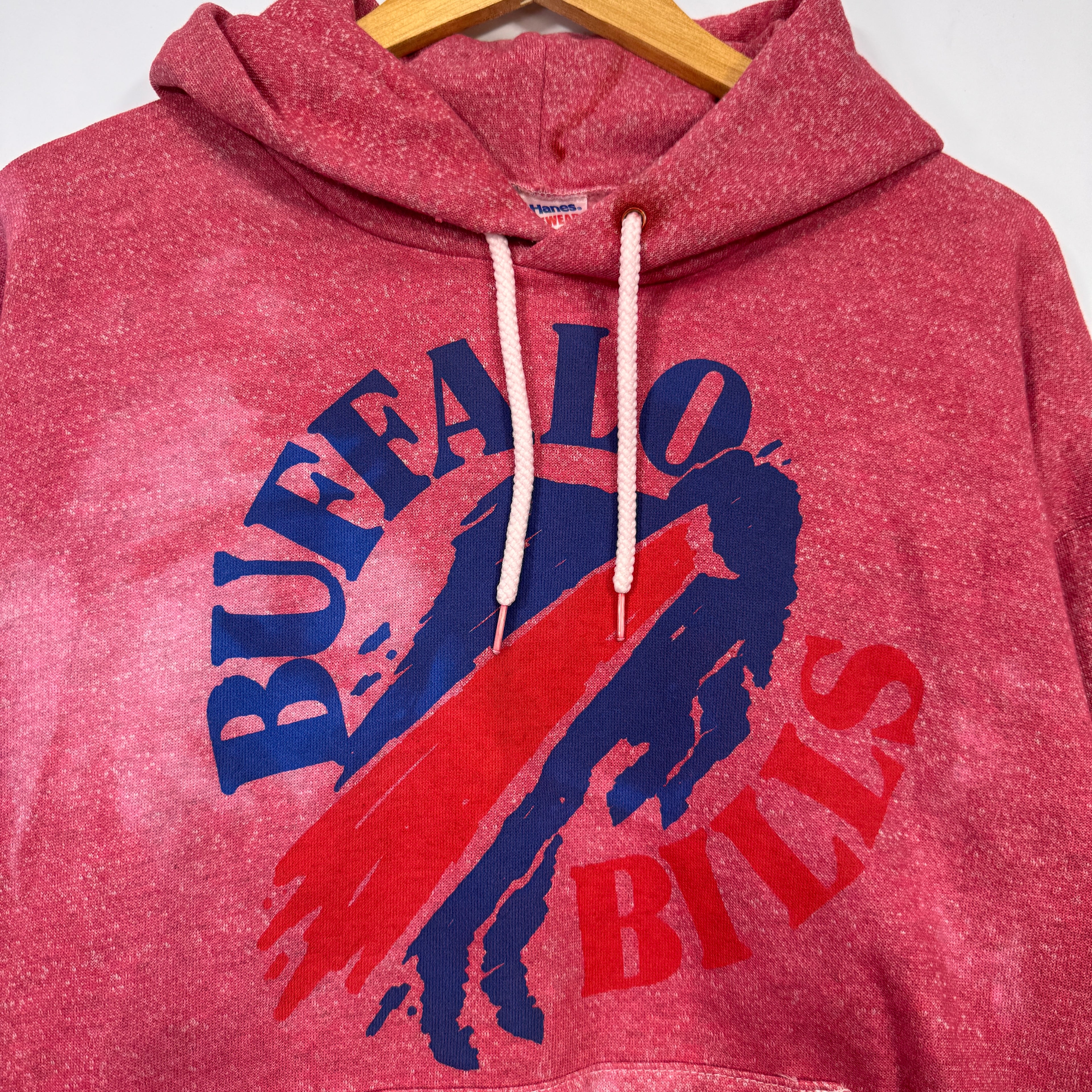 Vintage Buffalo Bills Overdyed Hoodie Sweatshirt XL