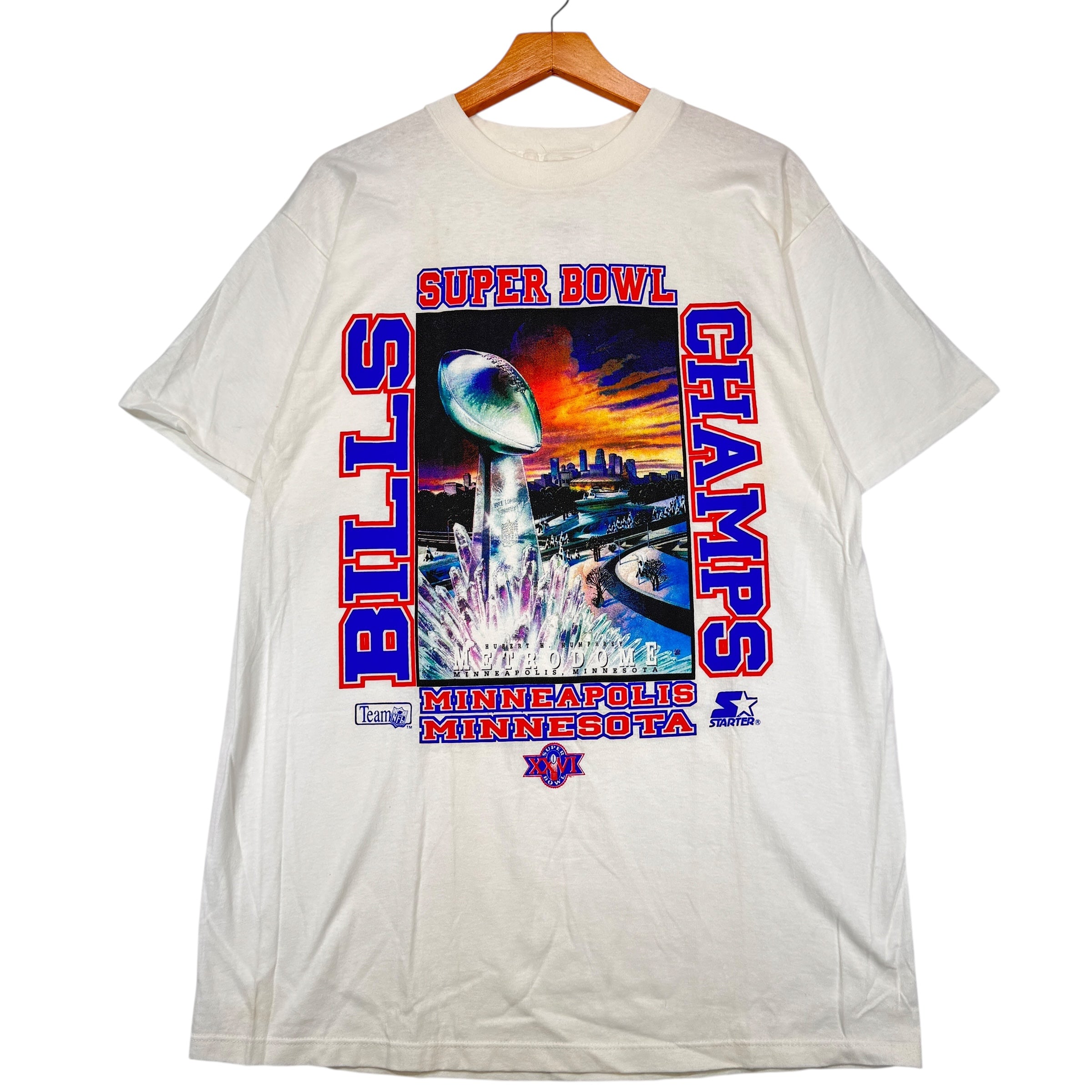 Vintage Buffalo Bills Super Bowl XXVI Champions Shirt XL