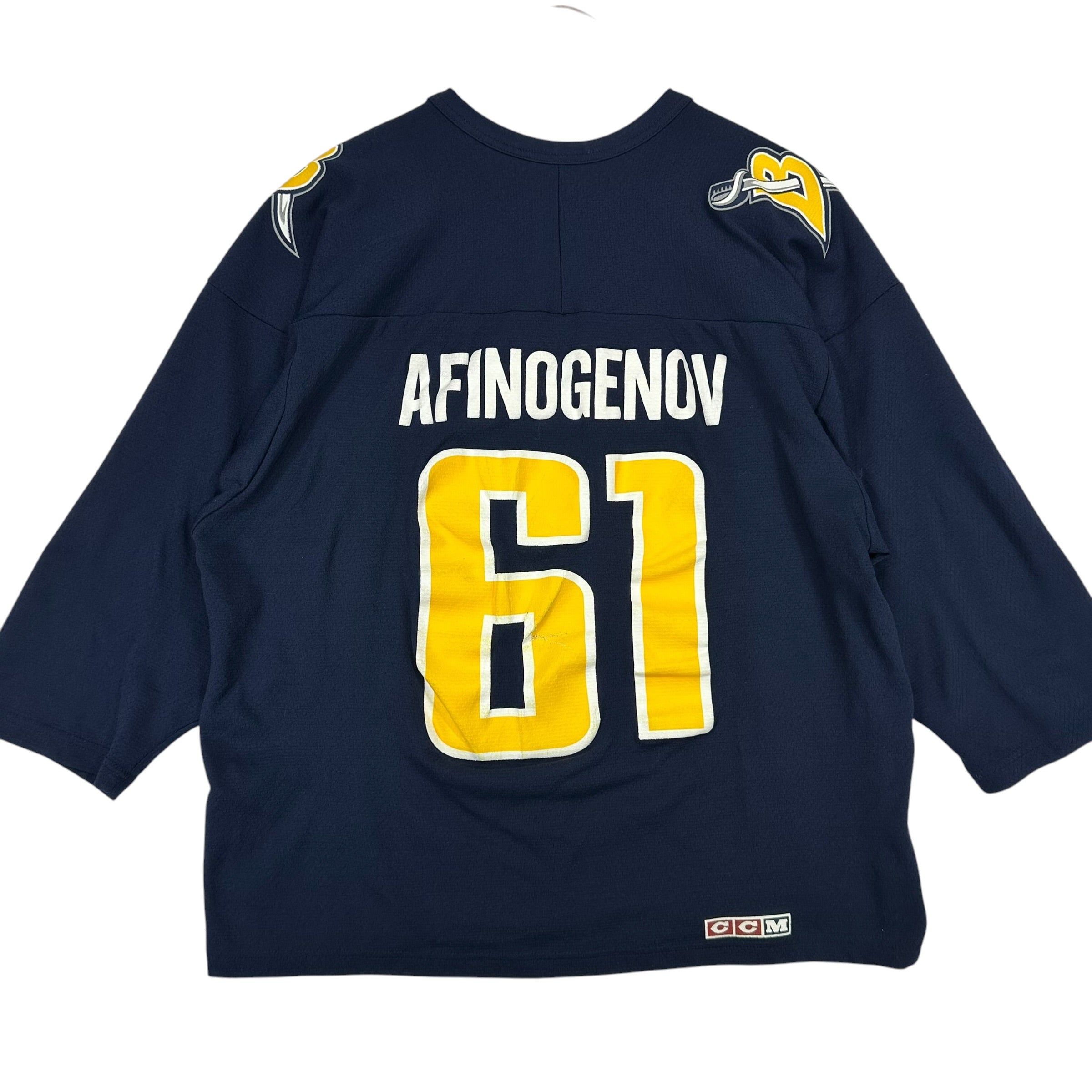 Vintage Buffalo Sabres Afinogenov Practice Jersey Large