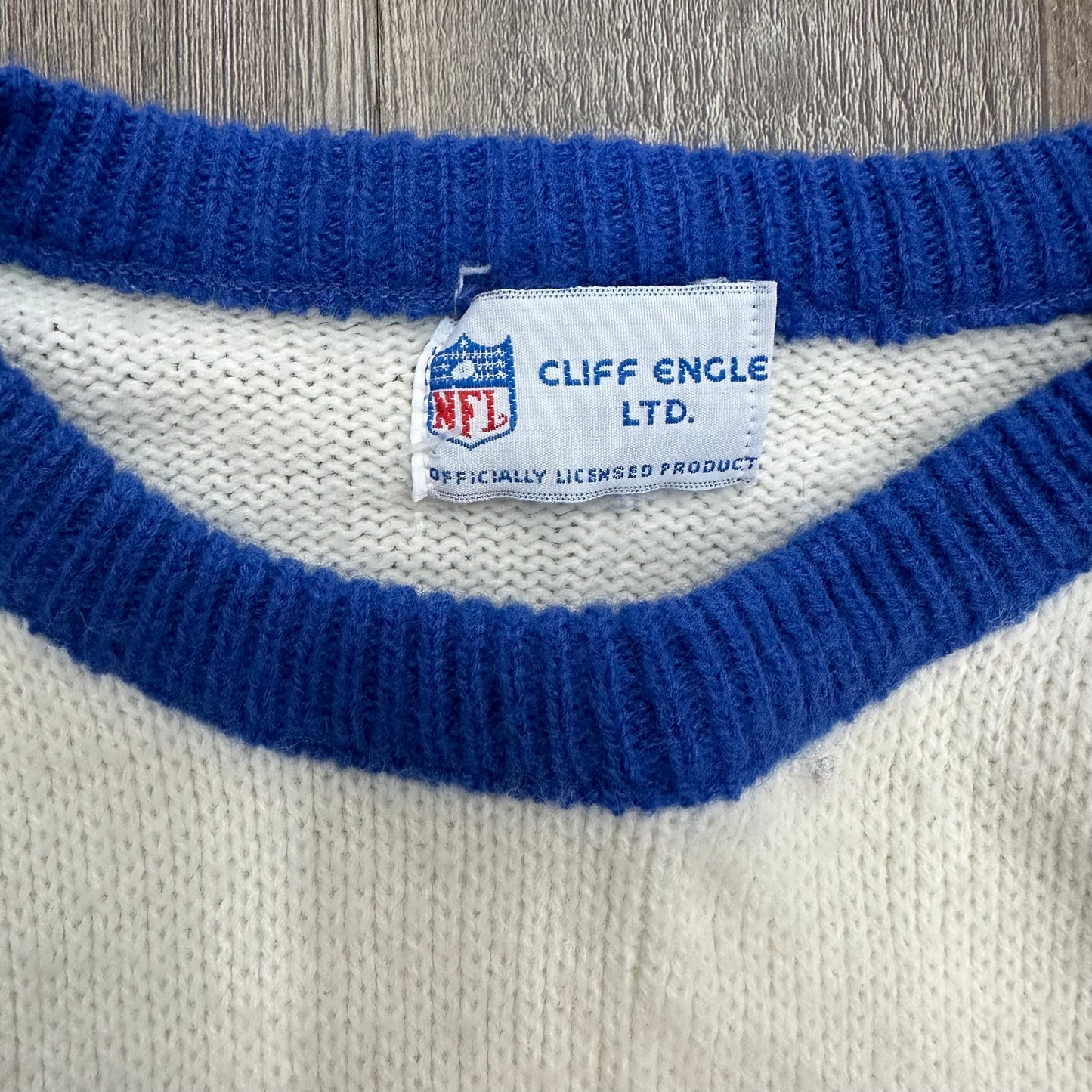 Vintage Buffalo Bills Cliff Engle Sweater Sweatshirt Large