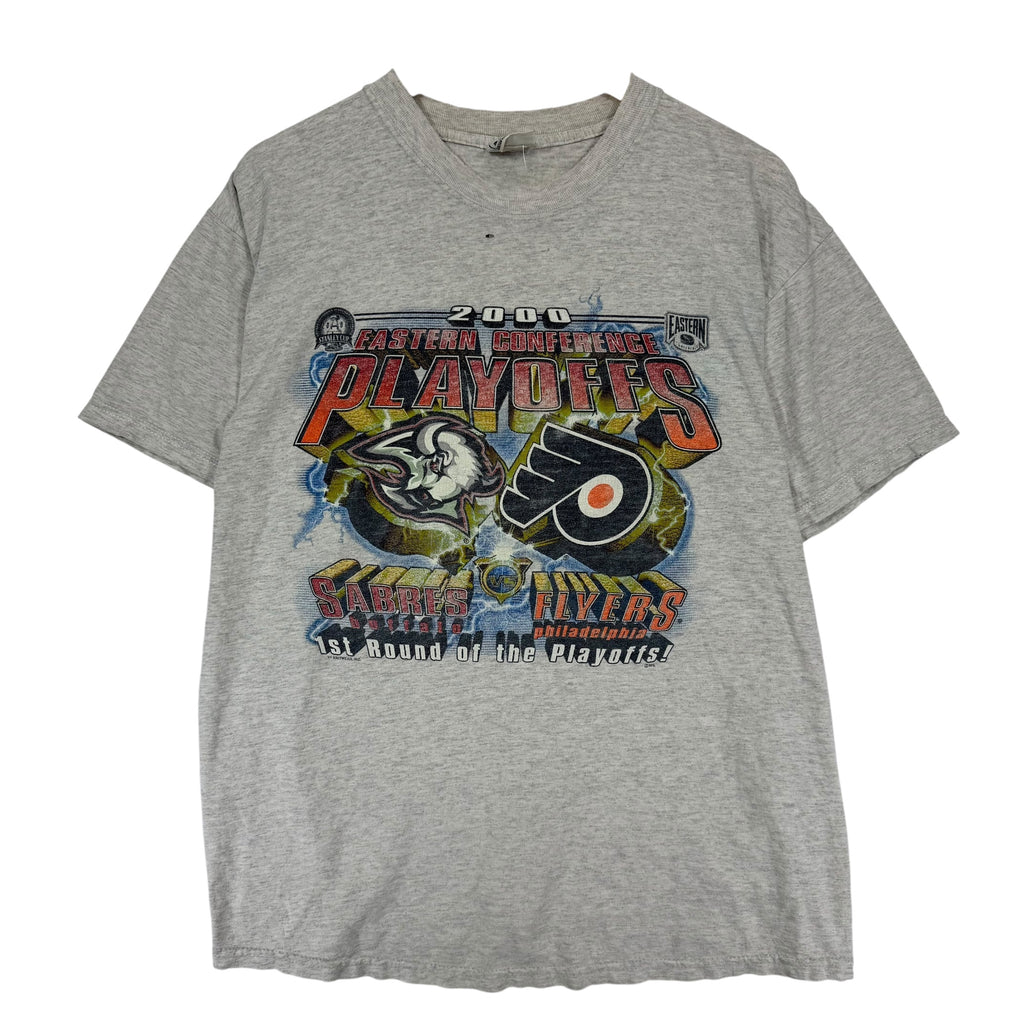 Vintage Buffalo Sabres Philadelphia Flyers 1997 Playoffs Shirt  Large