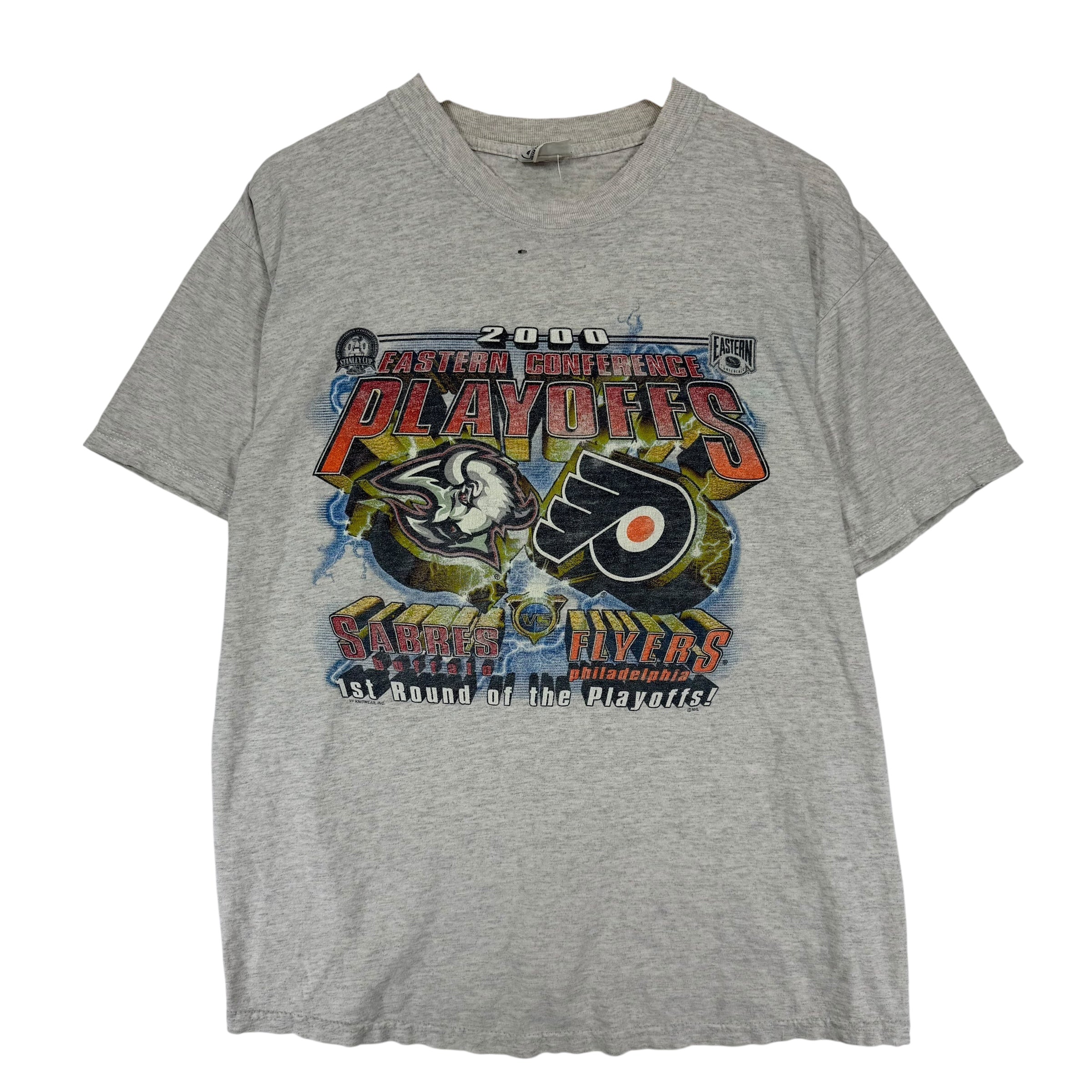 Vintage Buffalo Sabres Philadelphia Flyers 1997 Playoffs Shirt  Large