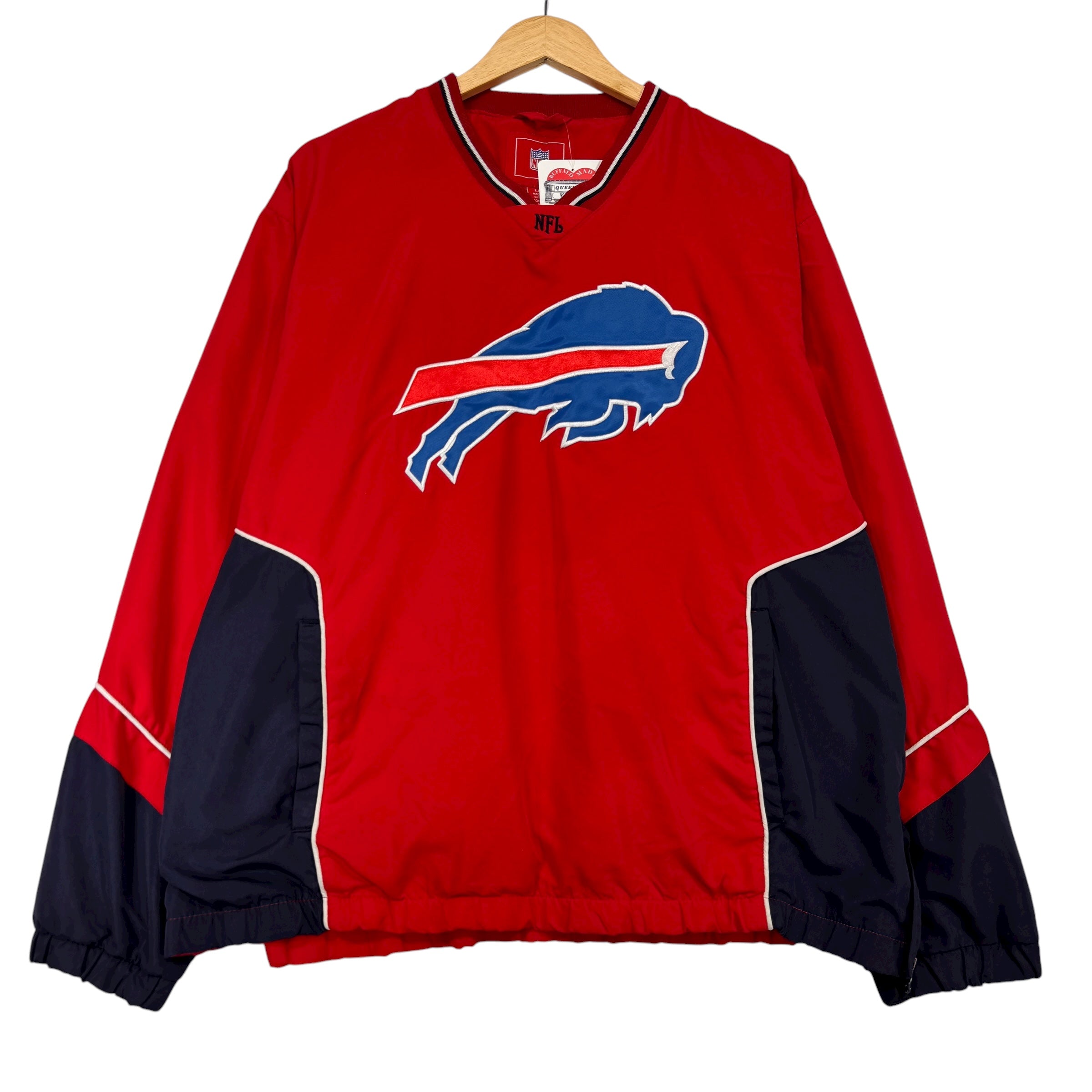 Vintage Buffalo Bills Pullover Windbreaker Jacket Large