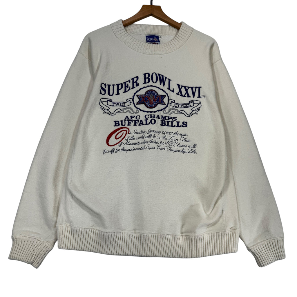 Vintage Buffalo Bills Super Bowl XXVI Crewneck Sweatshirt Large