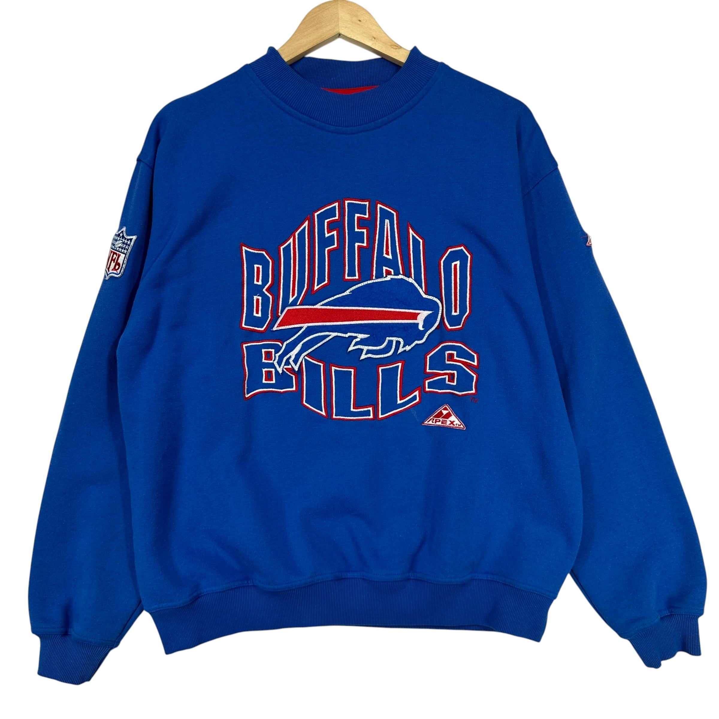 Vintage Buffalo Bills Embroidered Crewneck Sweatshirt Large