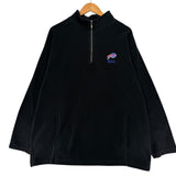 Vintage Buffalo Bills 1/4 Zip Fleece Sweatshirt XL