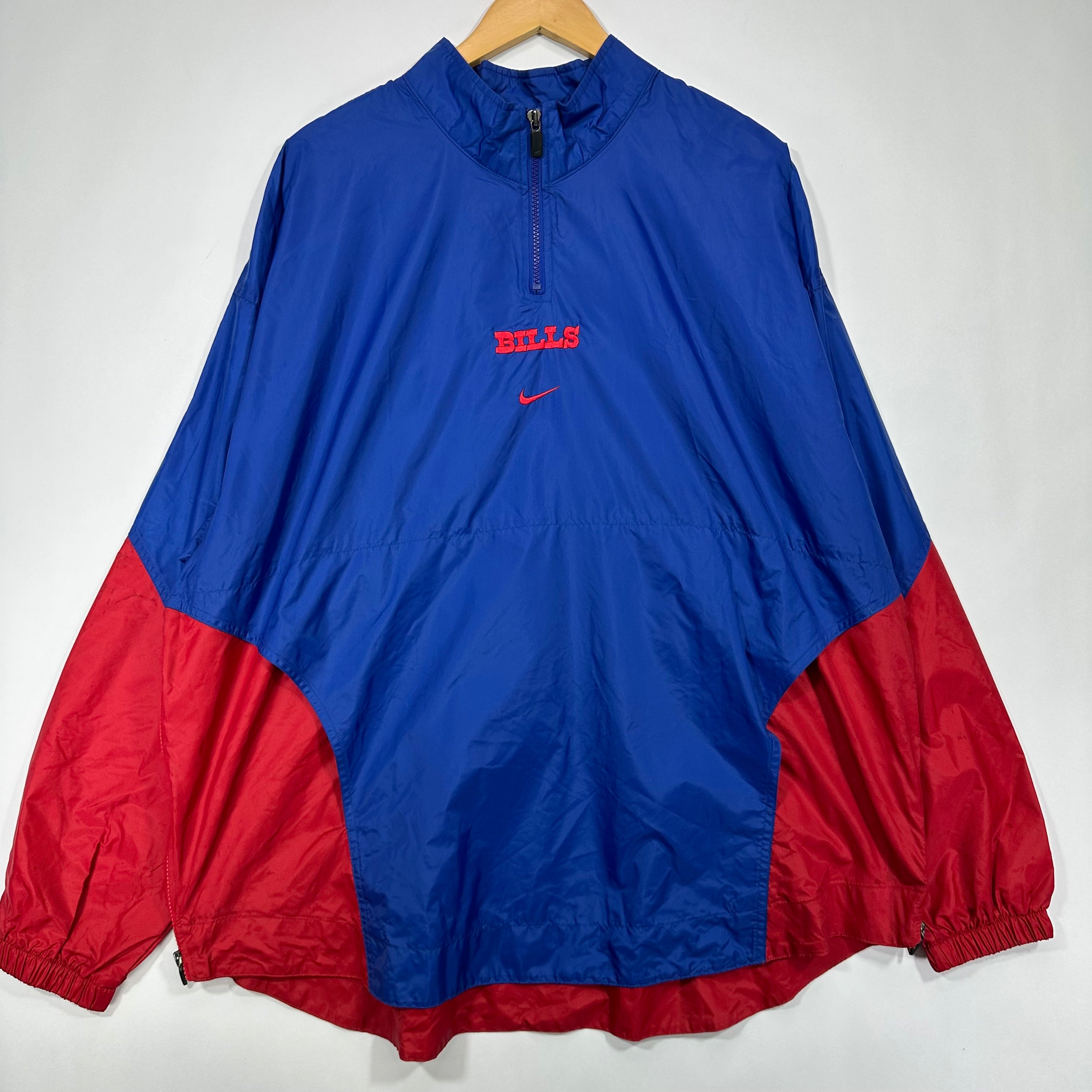 Vintage Buffalo Bills Nike Pullover Windbreaker Jacket XL