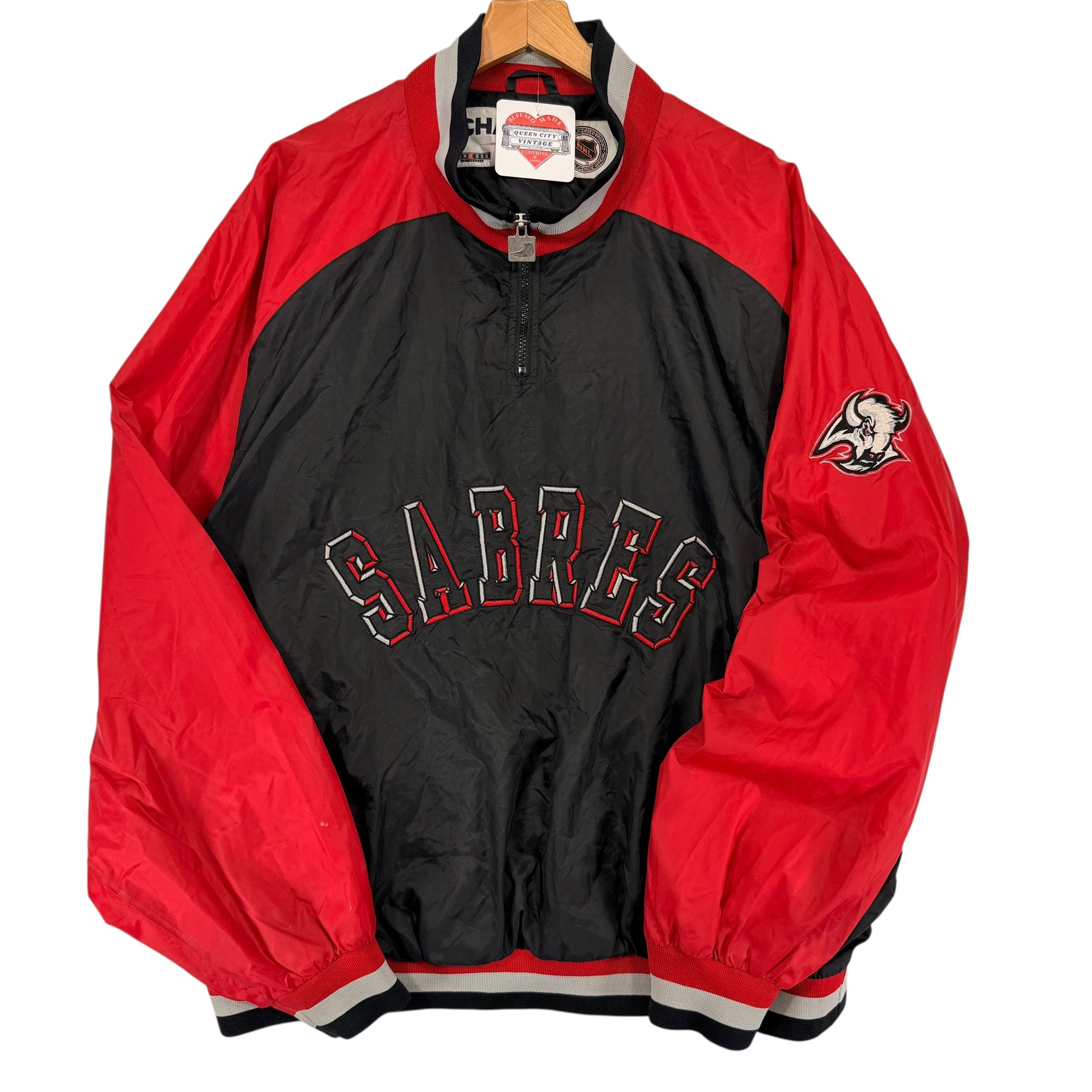 Vintage Buffalo Sabres Pullover Windbreaker Jacket XL