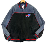 Vintage Buffalo Bills Suede Leather Bomber Jacket XXL
