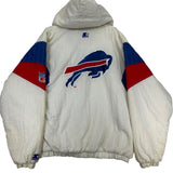 Vintage Buffalo Bills White Starter Pullover Puffer Jacket XL