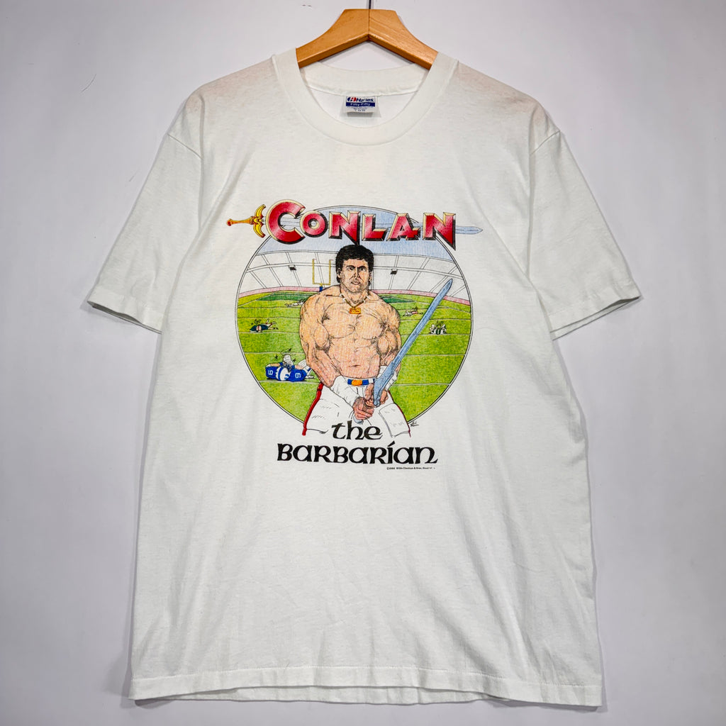 Vintage Buffalo Bills Shane Conlan the Barbarian Cartoon Shirt Large