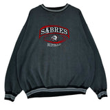 Vintage Buffalo Sabres Embroidered Thrashed Crewneck Sweatshirt XL