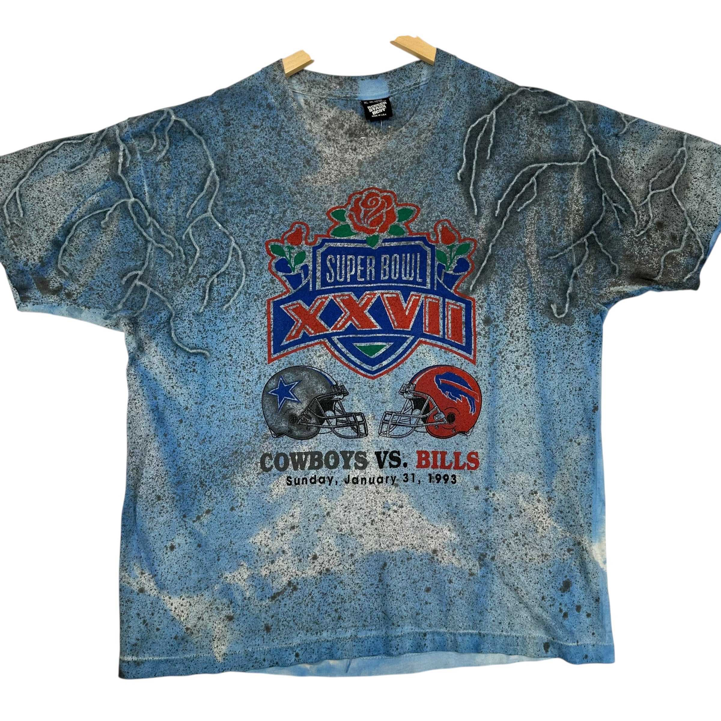 Vintage Buffalo Bills Dallas Cowboys Lightning Shirt XL