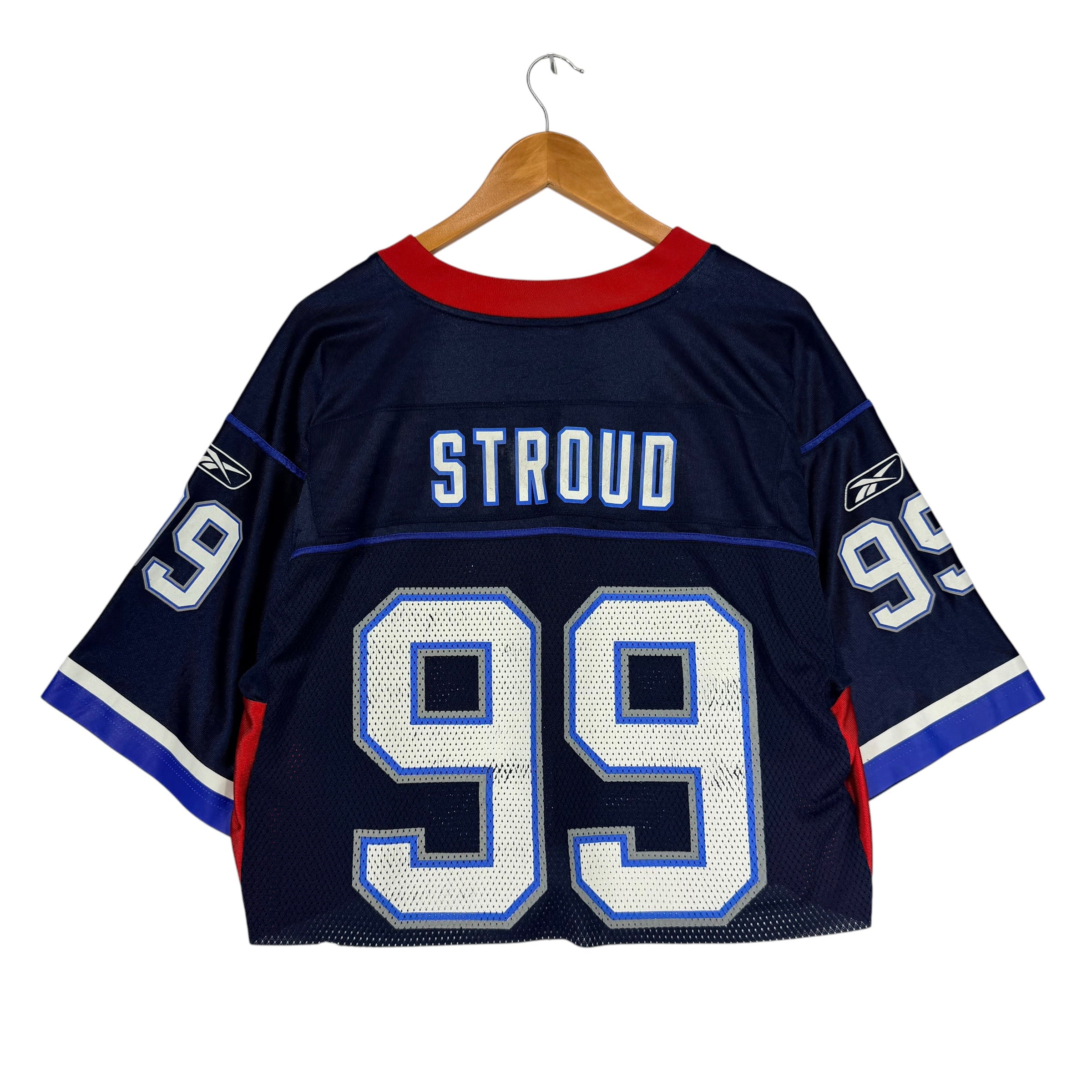 Vintage Buffalo Bills Marcus Stroud Cropped Jersey Medium