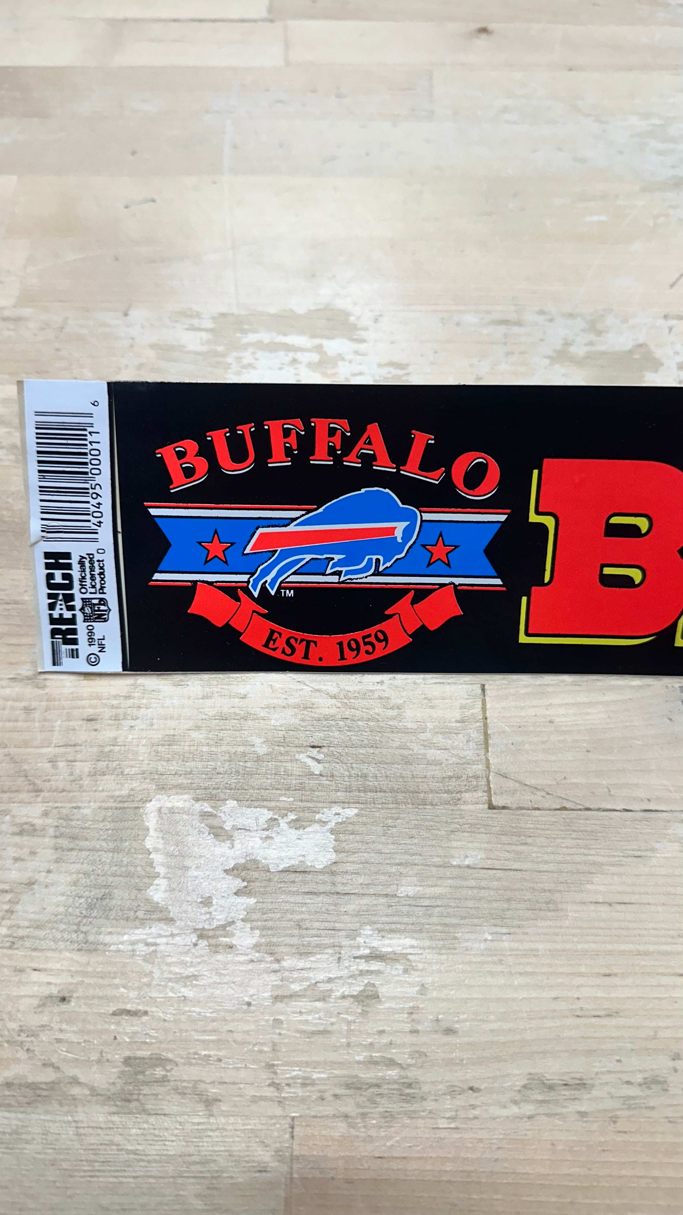 Vintage Buffalo Bills Bumper Sticker