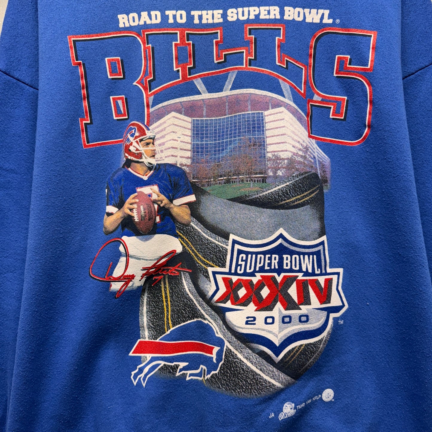 Vintage Buffalo Bills Road to Super Bowl 2000 Crewneck Sweatshirt XL