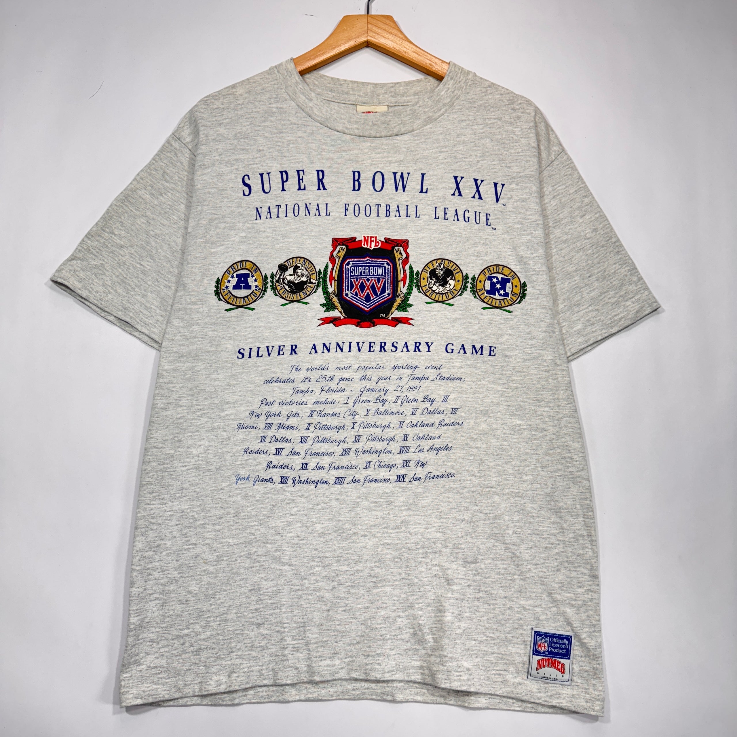 Vintage Buffalo Bills Super Bowl XXV Shirt Large