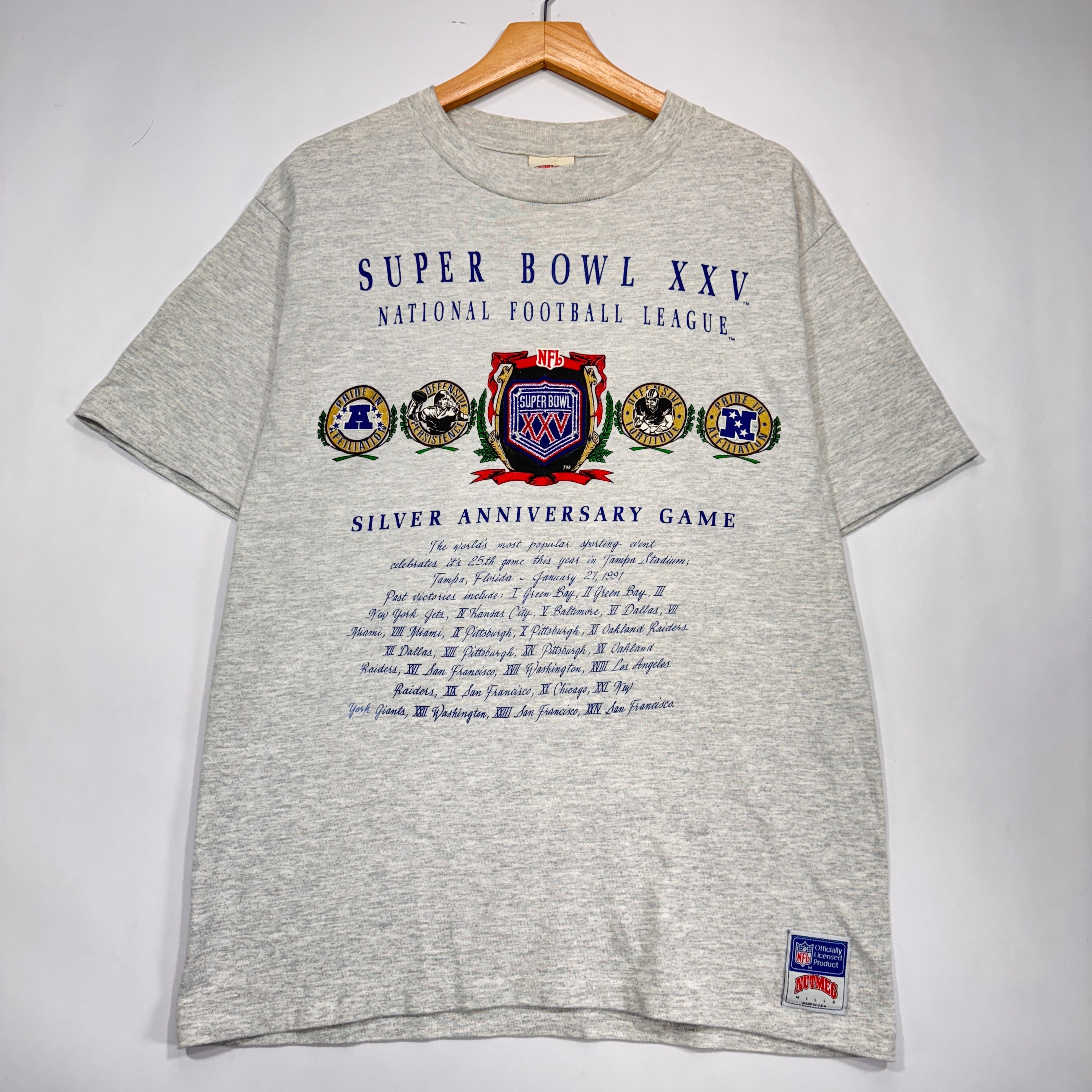 Vintage Buffalo Bills Super Bowl XXV Shirt Large