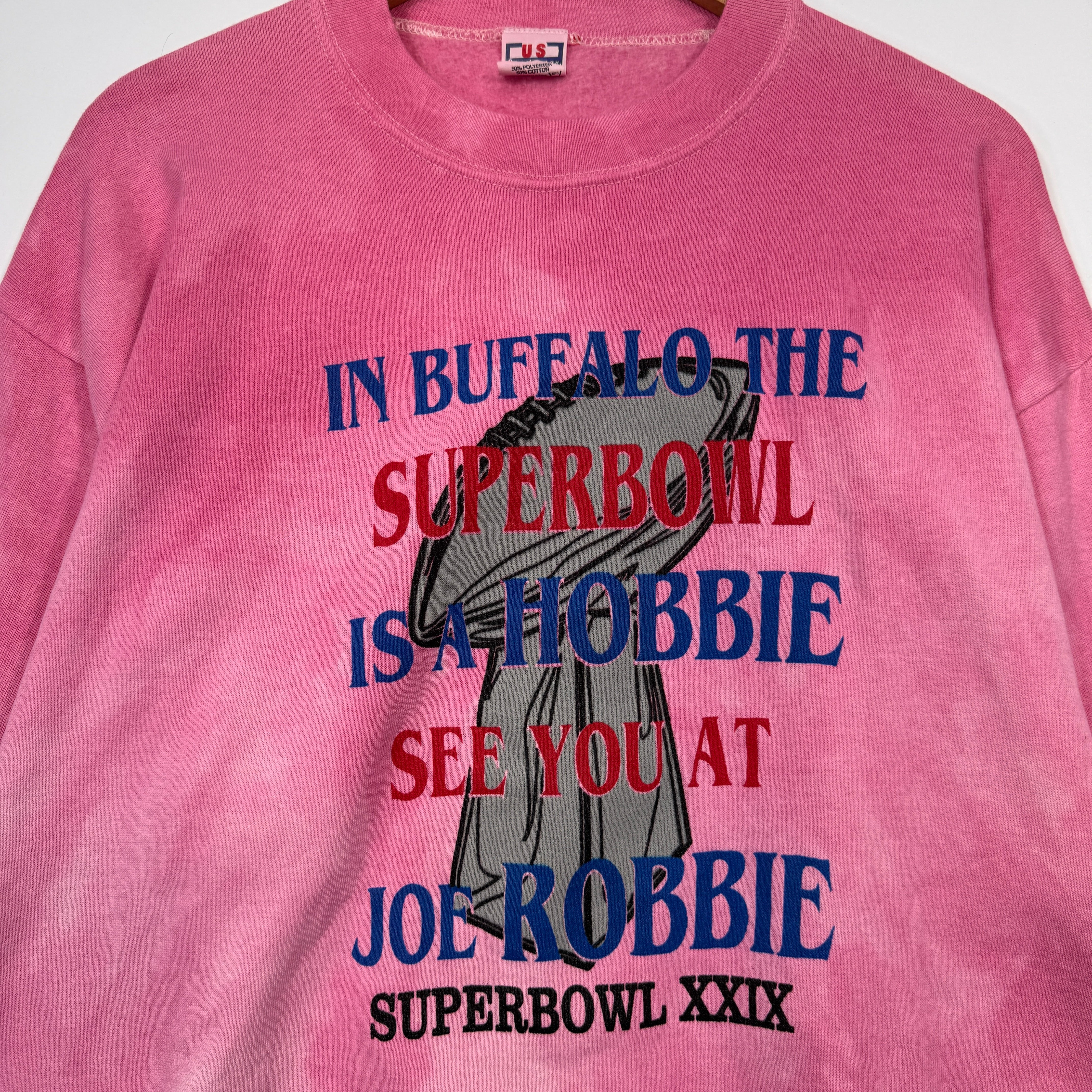 Vintage Buffalo Bills Overdyed Super Bowl XXIX Joe Robbie Crewneck Sweatshirt XL